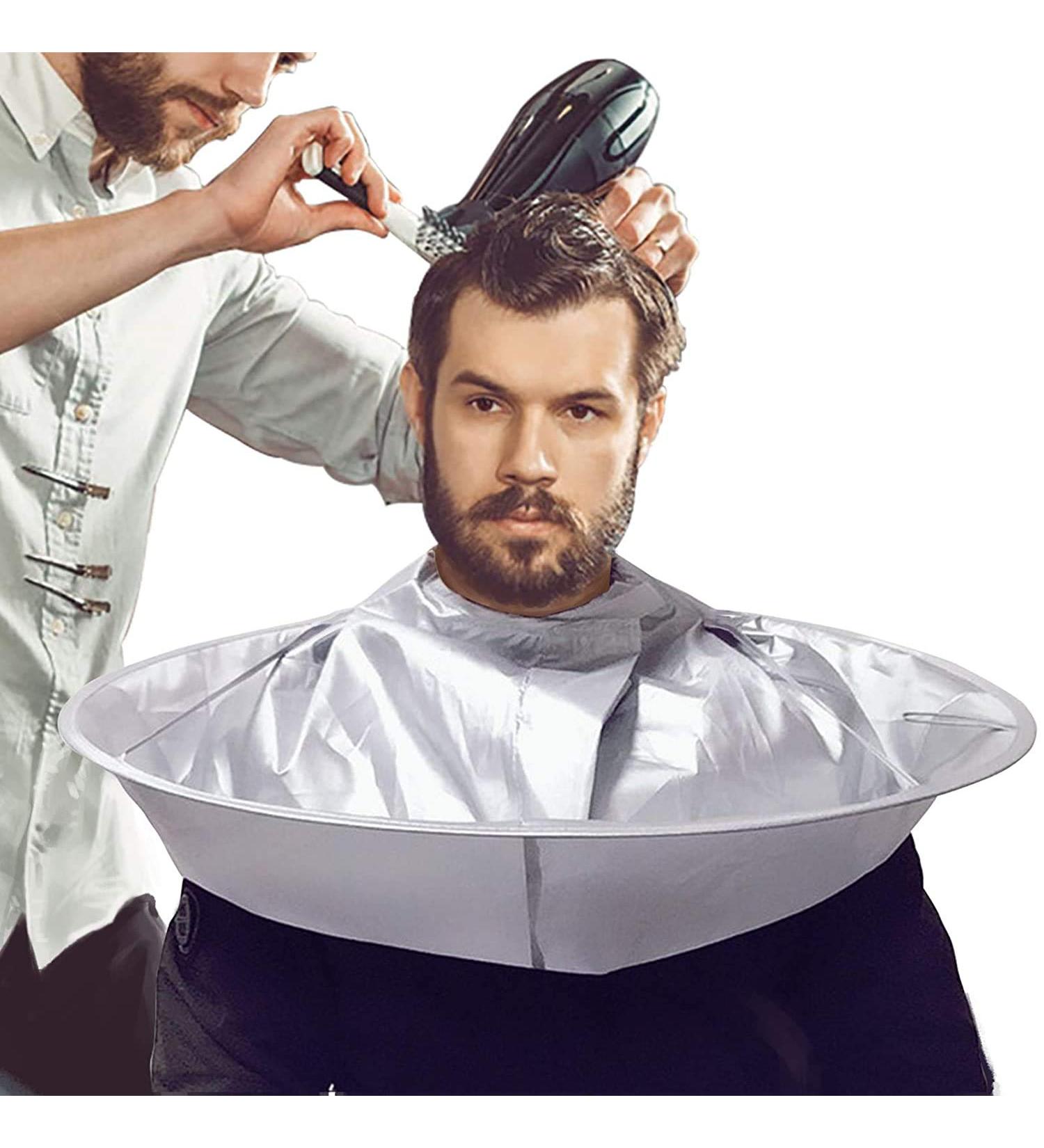 Voarge Hairdressing Cape & Gown - Breathable Haircut Cloth for Adults & Children | Gray Silver - Buy Online on GoSupps.com