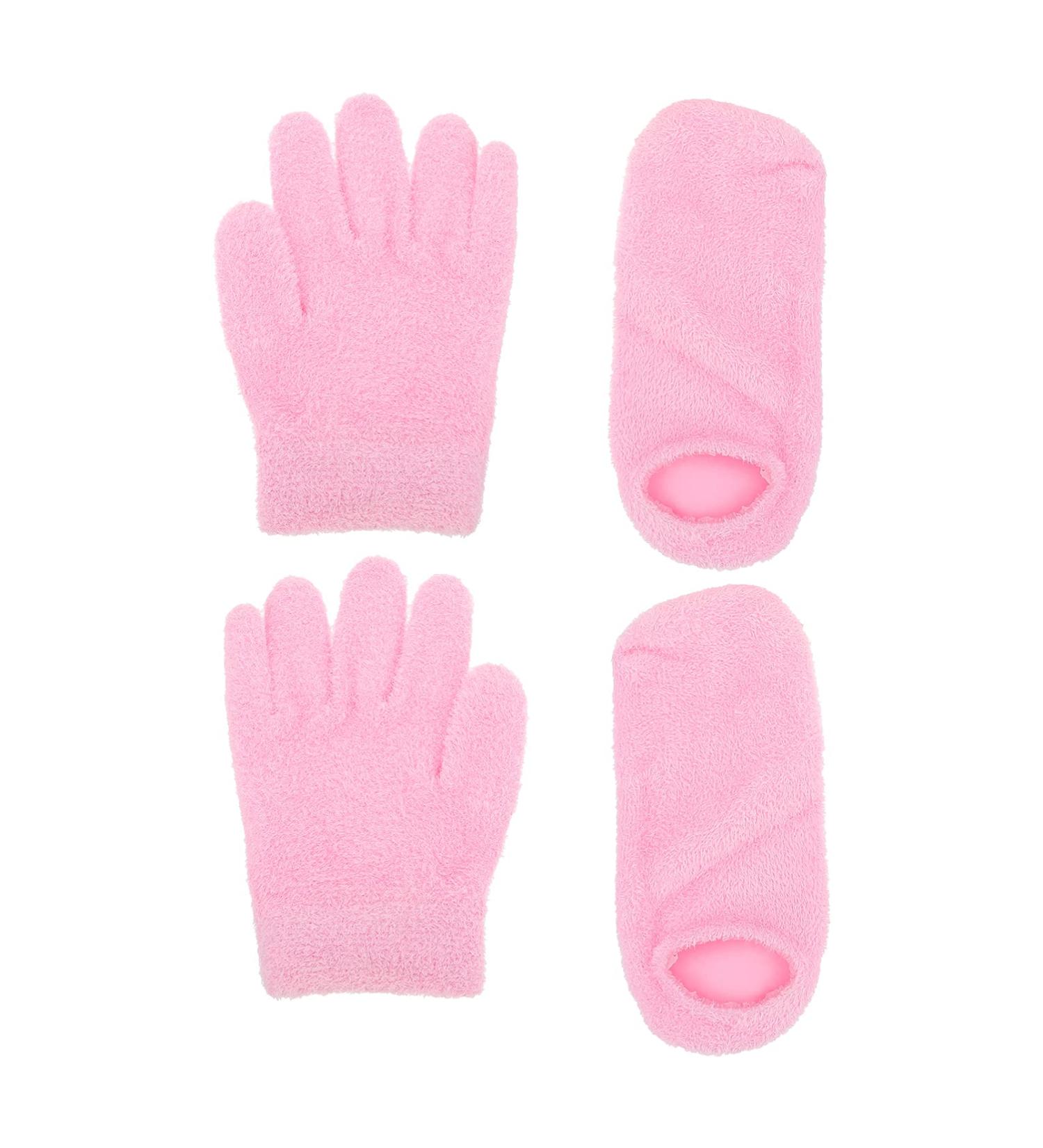 FOMIYES 4 Pairs Gel Care Kit Overnight Moisturizing Gloves Heel Moisturizing Socks Hand Gloves Moisturizing Socks for Men Gel Foot Covers and Gloves Dry Hands Facial Mask Yarn Miss - Buy Online on GoSupps.com