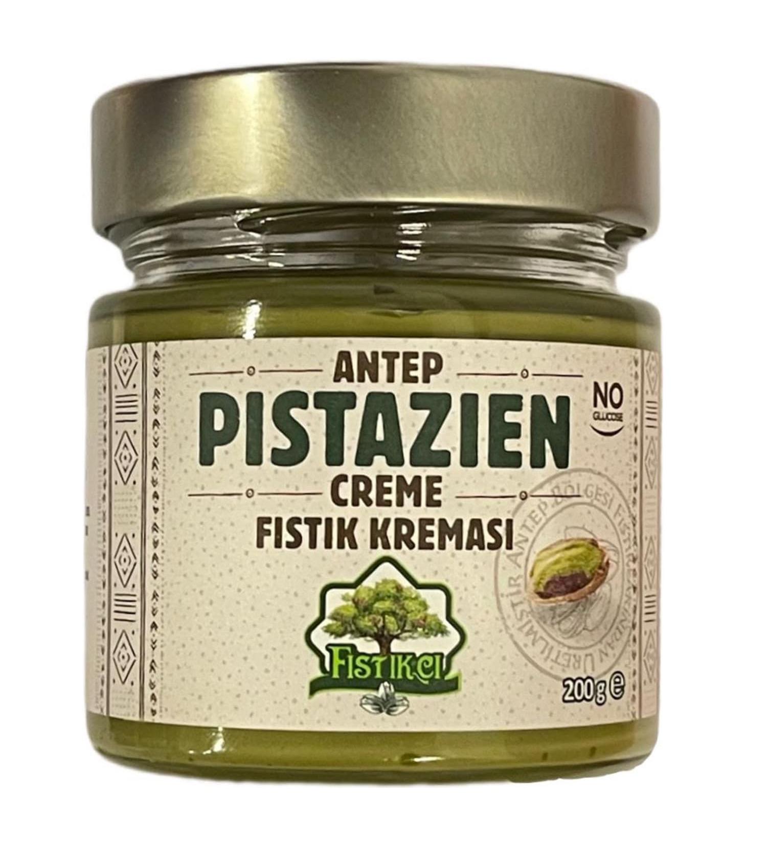 Natural Pistachio Cream with Premium Pistachio 200 gr - Rich taste and spreadable texture - Ideal for breakfast and desserts - Buy Online on GoSupps.com
