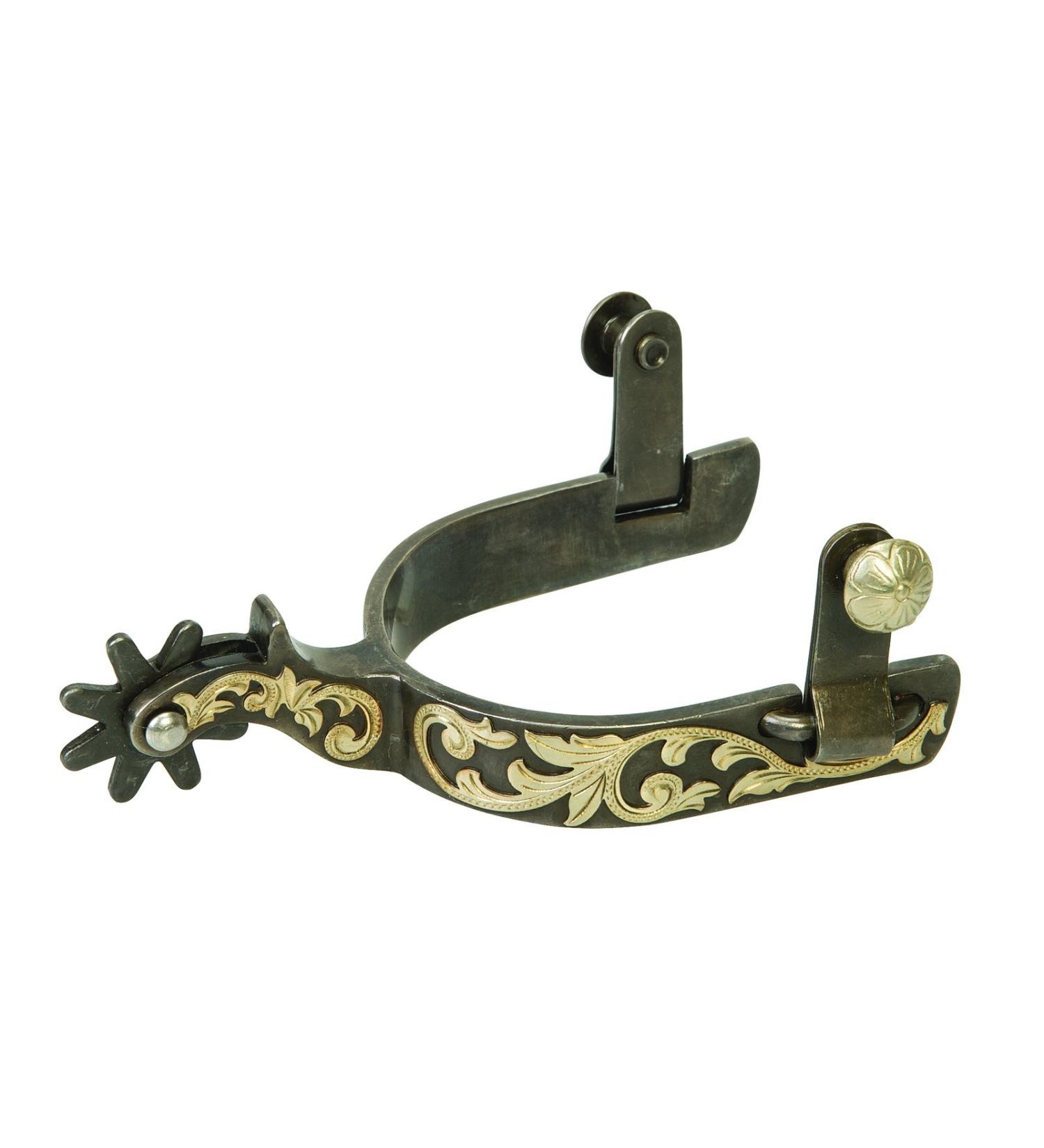Weaver Leather Ladies' Floral Accents Spurs with Replaceable Rowels