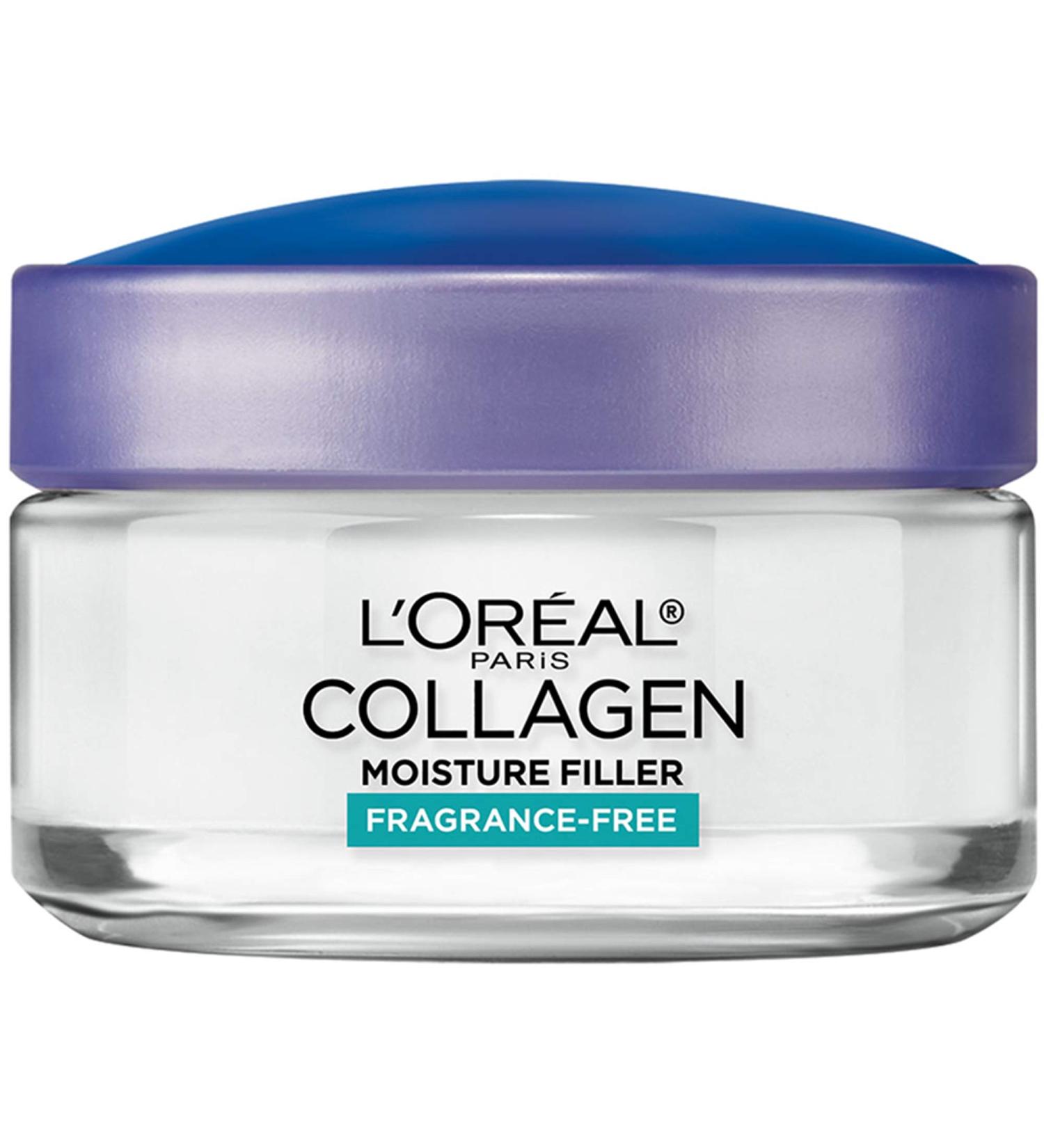 L'Oreal Paris Collagen Face Moisturizer | Anti-Aging Day & Night Cream for Smooth Skin | Fragrance-Free 1.7 oz - Buy Online on GoSupps.com