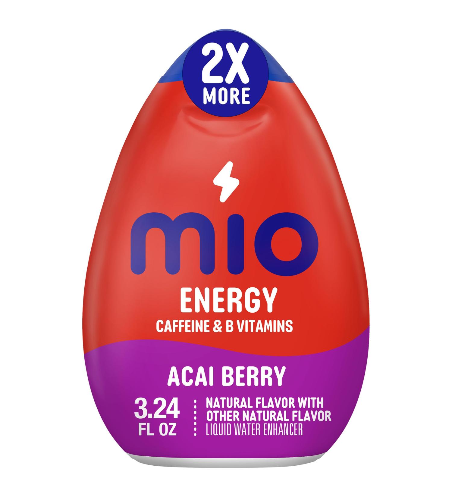 mio Energy Acai Berry Aromatis avec d'autres ar mes naturels rehausseur d'eau liquide flacon de 95 8 ml 95.82 ml (Lot de 1) - Buy Online on GoSupps.com