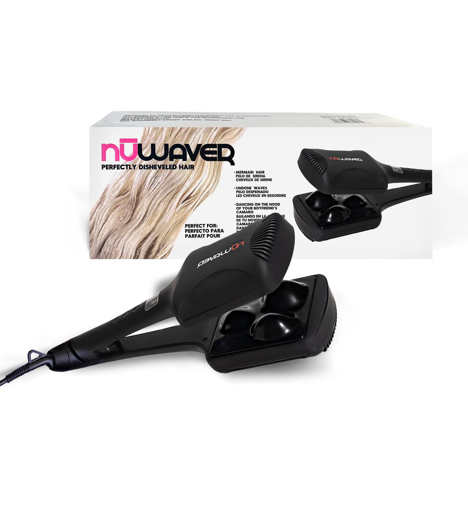 NuWaver Hair Waver - Hair Iron That Creates Beachy Waves and Natural Mermaid Hair - for All Hair Types - Heats Up in 1 Minute - by Parlor - Buy Online on GoSupps.com