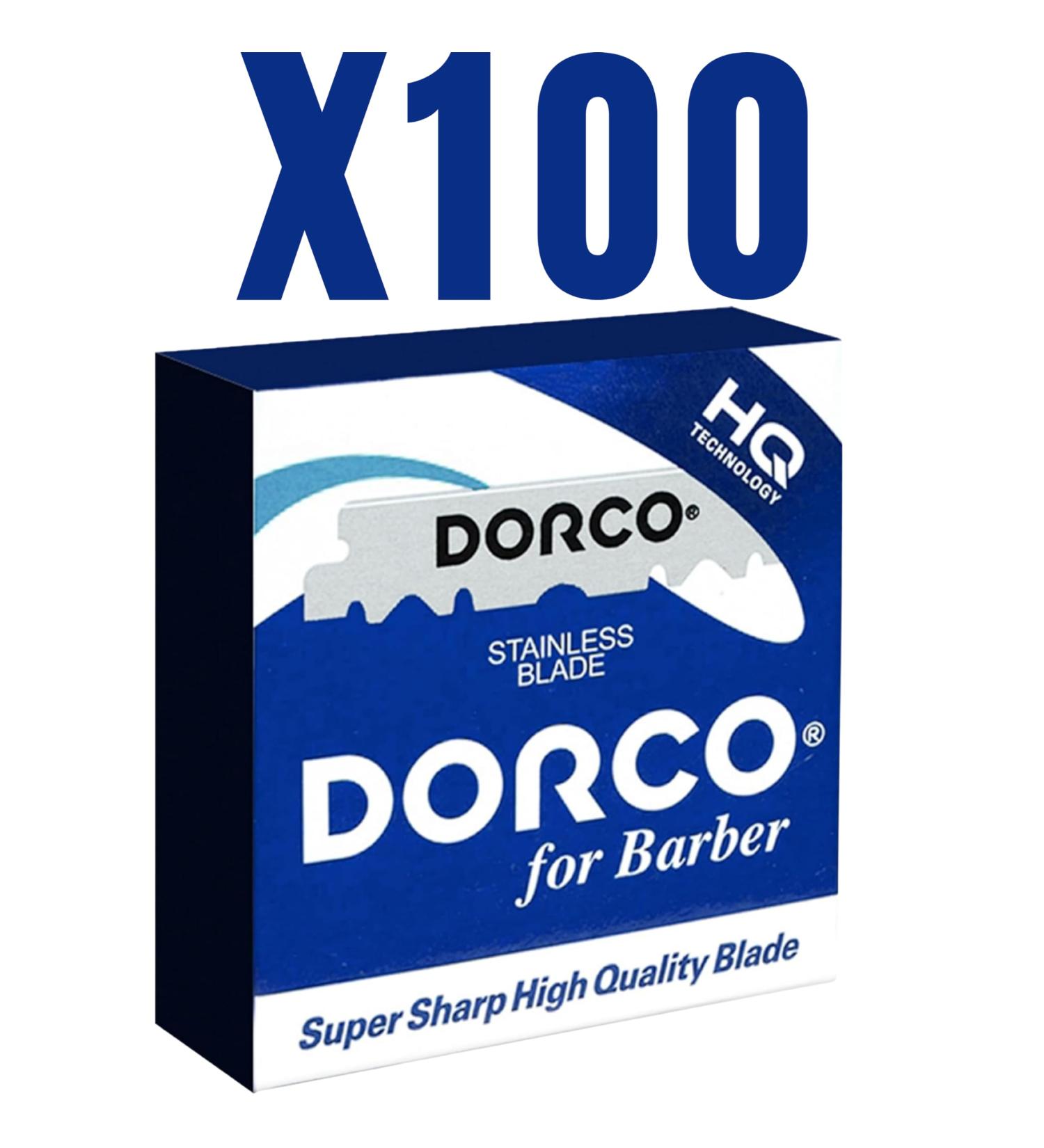 100 x Dorco Blue Razor Blades - Premium Quality for Smooth Shaving | International Shipping Available - Buy Online on GoSupps.com