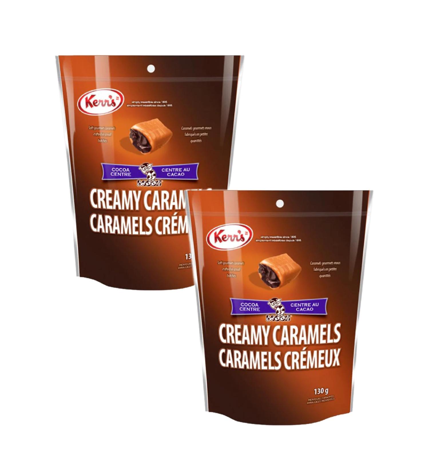 Kerr's Creamy caramels - cocoa centre pack of 2