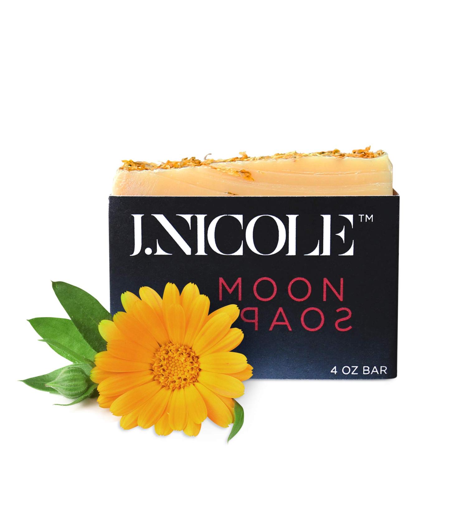 Moon Soap - Pure Organic Face Wash Bar for Normal Aging Rosacea & Sensitive Skin | International Shipping Available - Buy Online on GoSupps.com