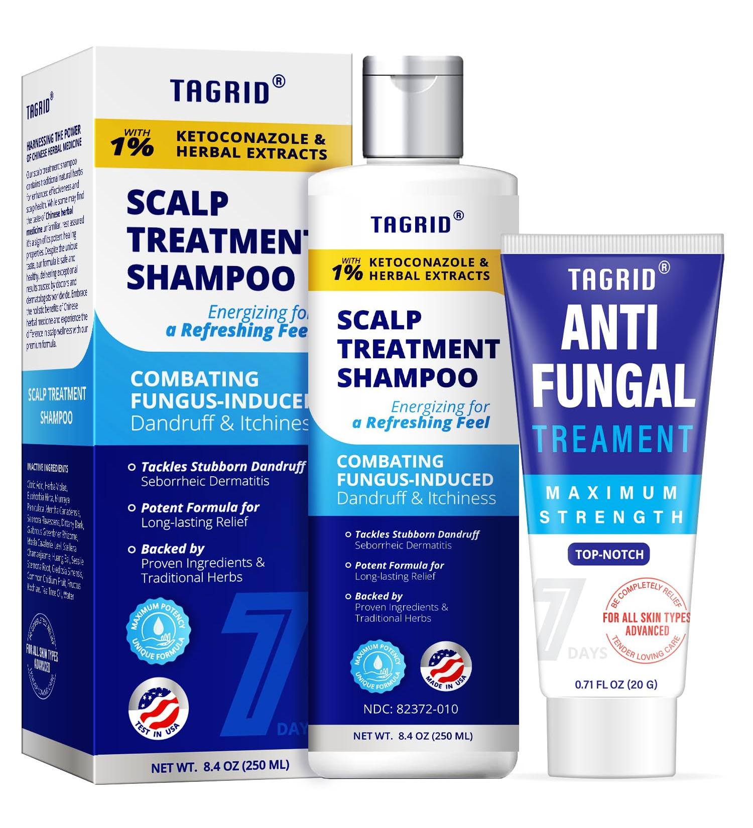 Ketoconazole Shampoo Kit | 1% Dandruff Treatment for Itchy Scalp & Psoriasis | 8.4oz Scalp Relief & Dermatitis Care - Buy Online on GoSupps.com