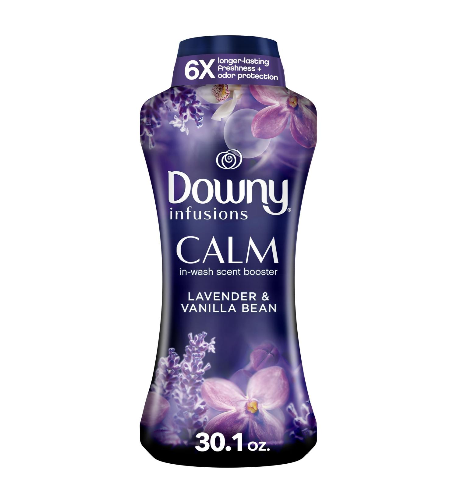 Downy Infusions In-Wash Laundry Scent Booster Beads - CALM Soothing Lavender & Vanilla Bean - 30.1 oz | International Shipping - Buy Online on GoSupps.com