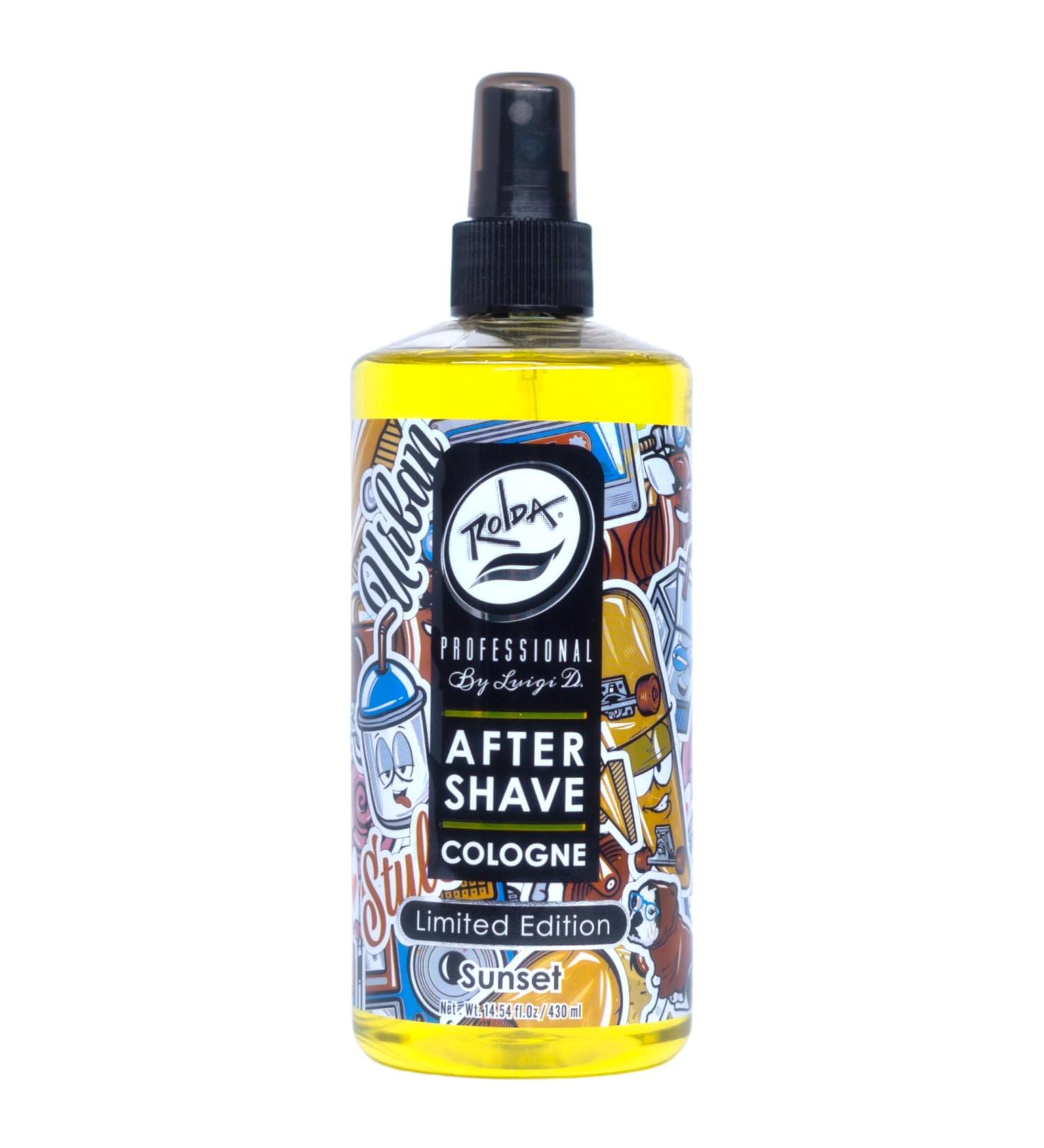 Rolda Sunset After Shave Tonic Cologne For Men - Post Shave Tonic Spray Calms Irritation Helps Heal & Clean Shaved Areas Masculine Citrusy Fragrance (14.54oz | 430ml) - Buy Online on GoSupps.com