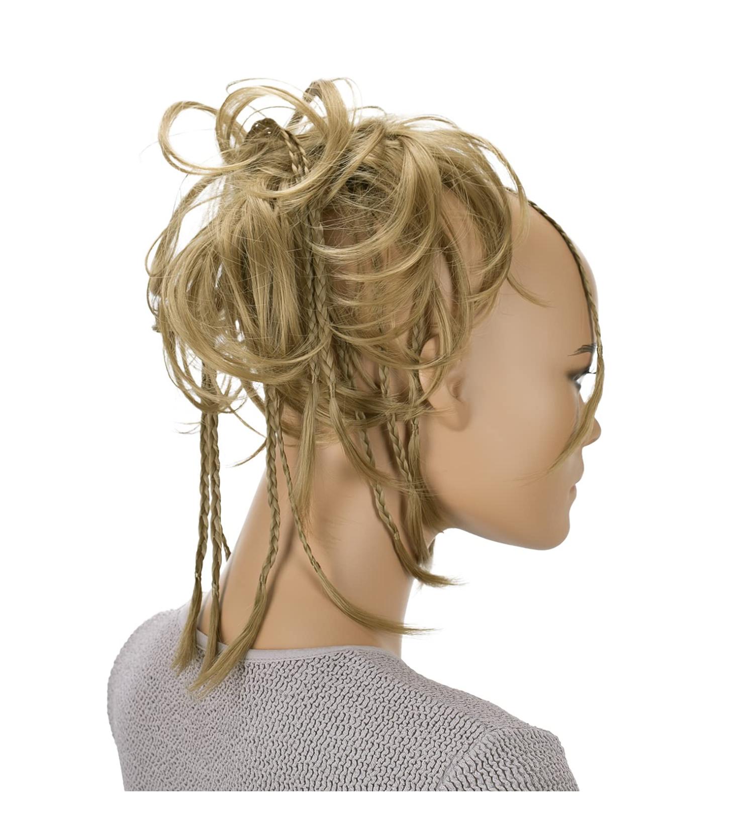 CAISHA XXL Hair Part Hair Tie - Daisy Dutt Updos with Braided Wavy Synthetic Fiber Heat-Resistant Medium Blonde (DM17cm) - Shop Internationally - Buy Online on GoSupps.com