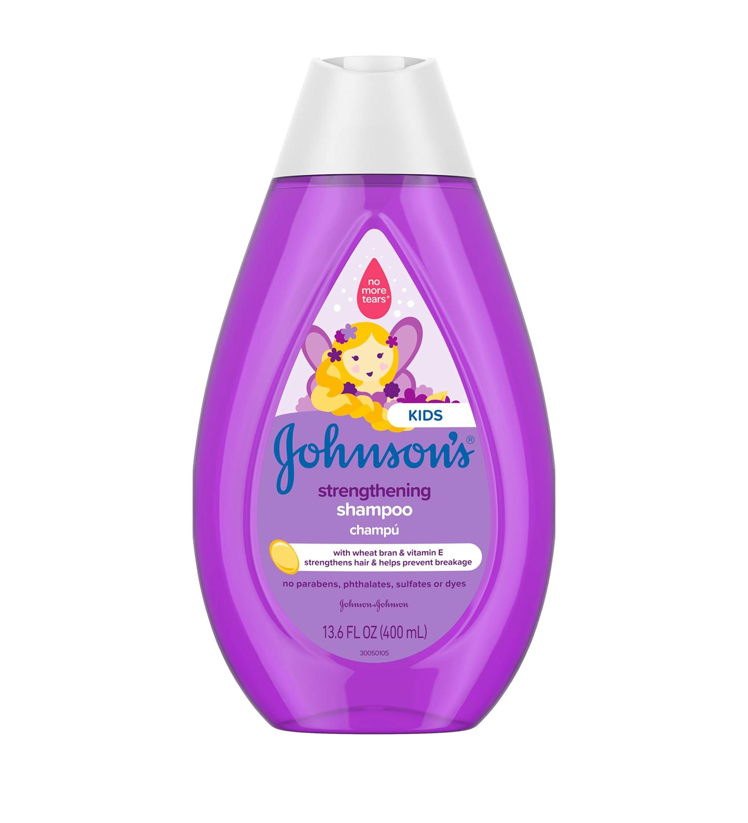 Johnson's Strengthening Tear-Free Kids' Shampoo with Vitamin E - Paraben, Sulfate, & Dye-Free - Gentle for Toddler's Hair - 13.6 fl. oz - Buy Online on GoSupps.com