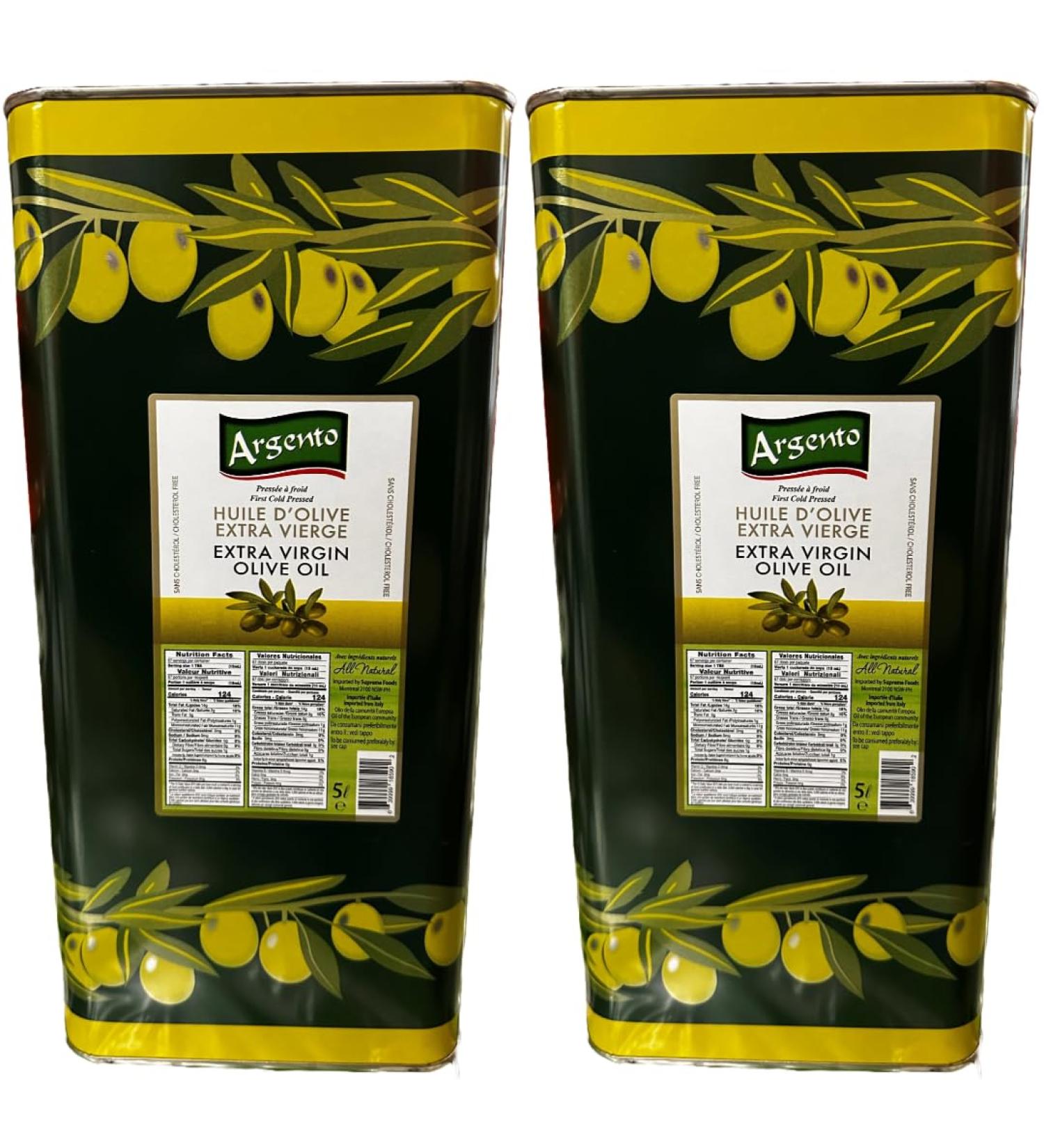 Argento/Buonolio Extra Virgin Olive Oil 5ltr (Pack of 2)