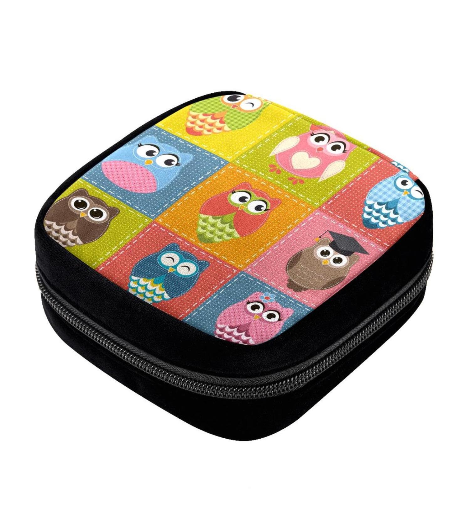 GIAPB Period Bag Sanitary Napkin Storage Owl Bird Pattern Color1006 - Buy Online on GoSupps.com