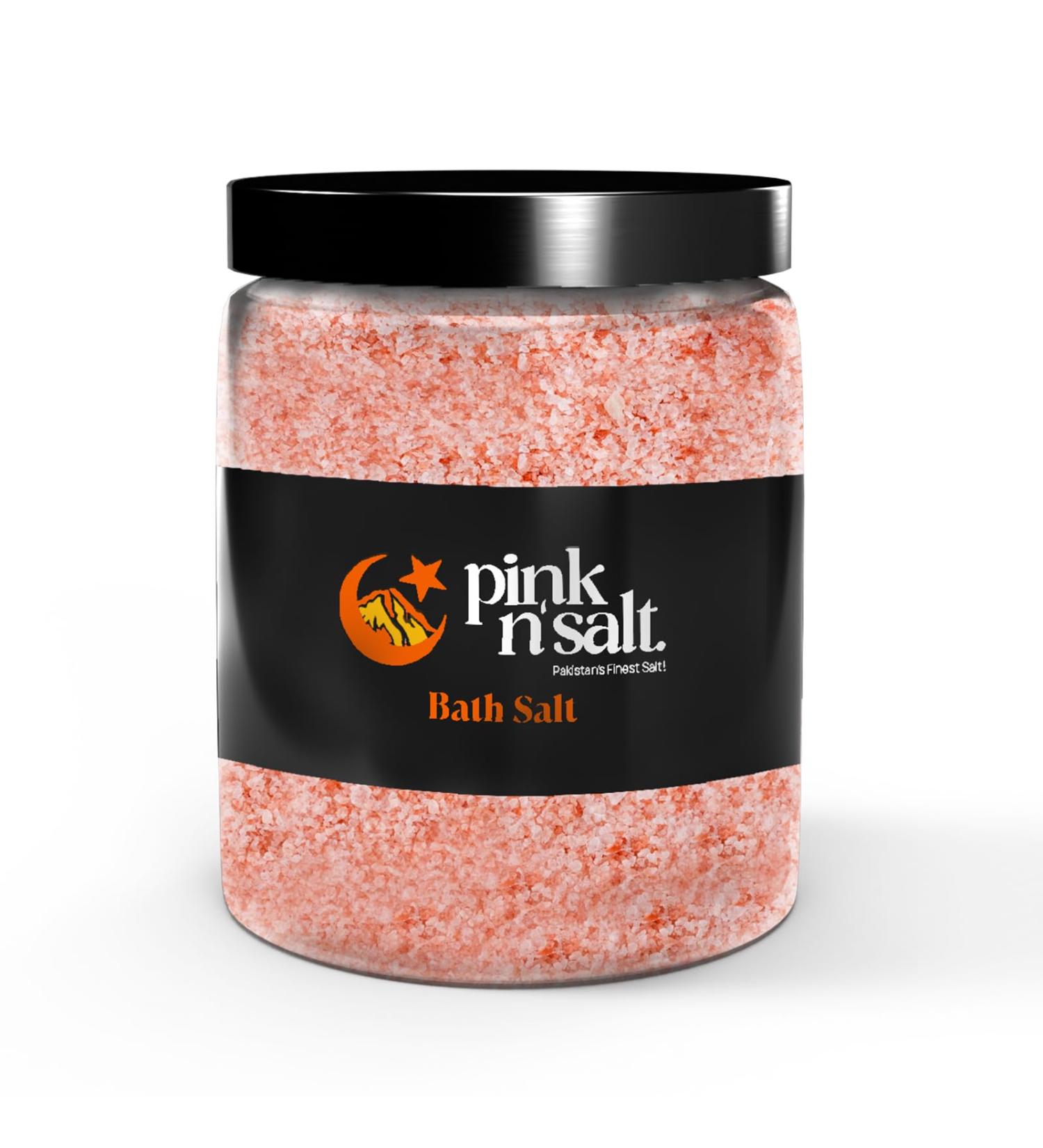 Himalayan Pink Bath Salt - Organic Exfoliation & Skin Rejuvenation | Pink n Salt - 1 Lb - International Shipping Available - Buy Online on GoSupps.com