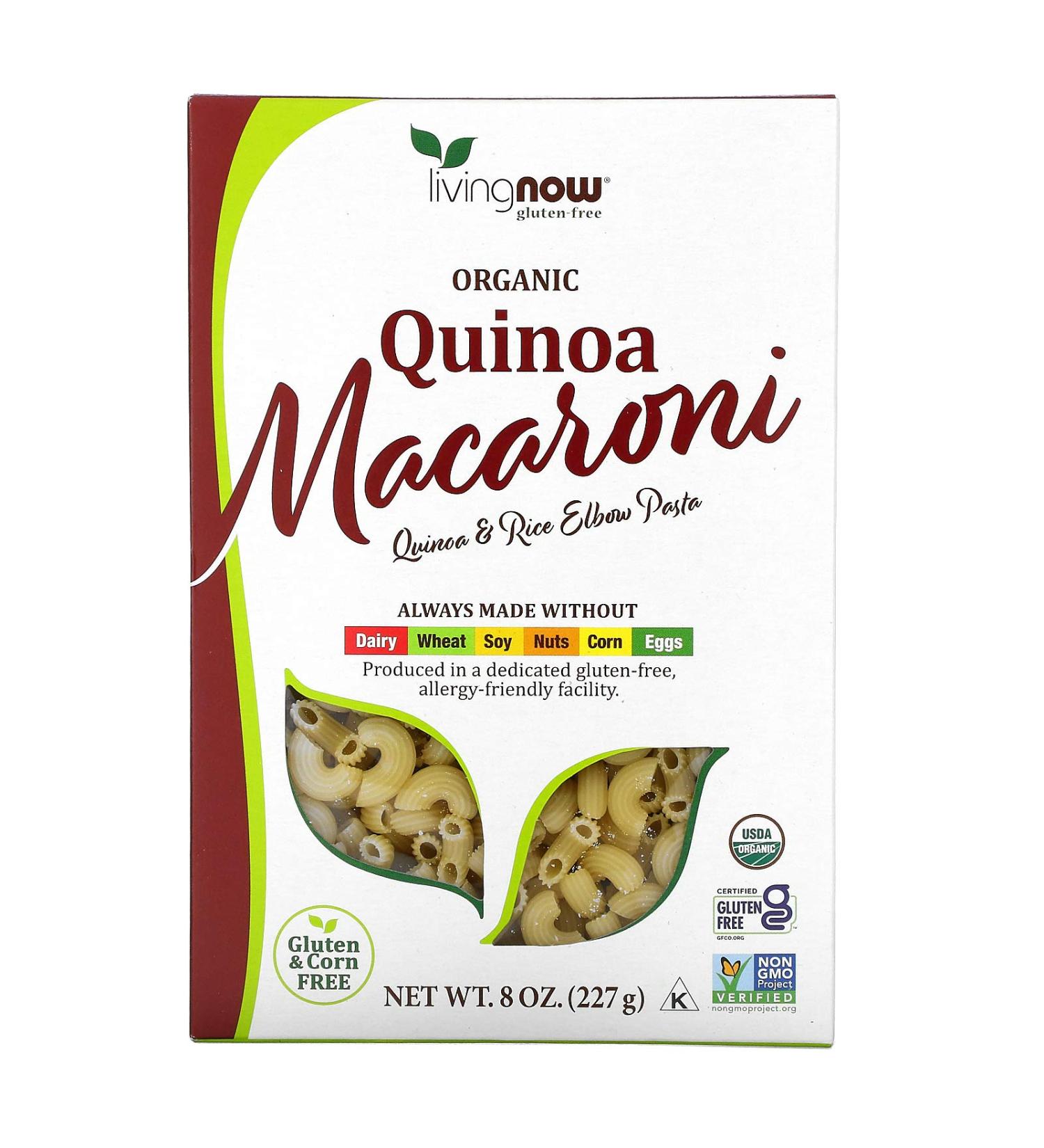 NOW Foods - Organic Quinoa Macaroni - 8 oz. - Buy Online on GoSupps.com