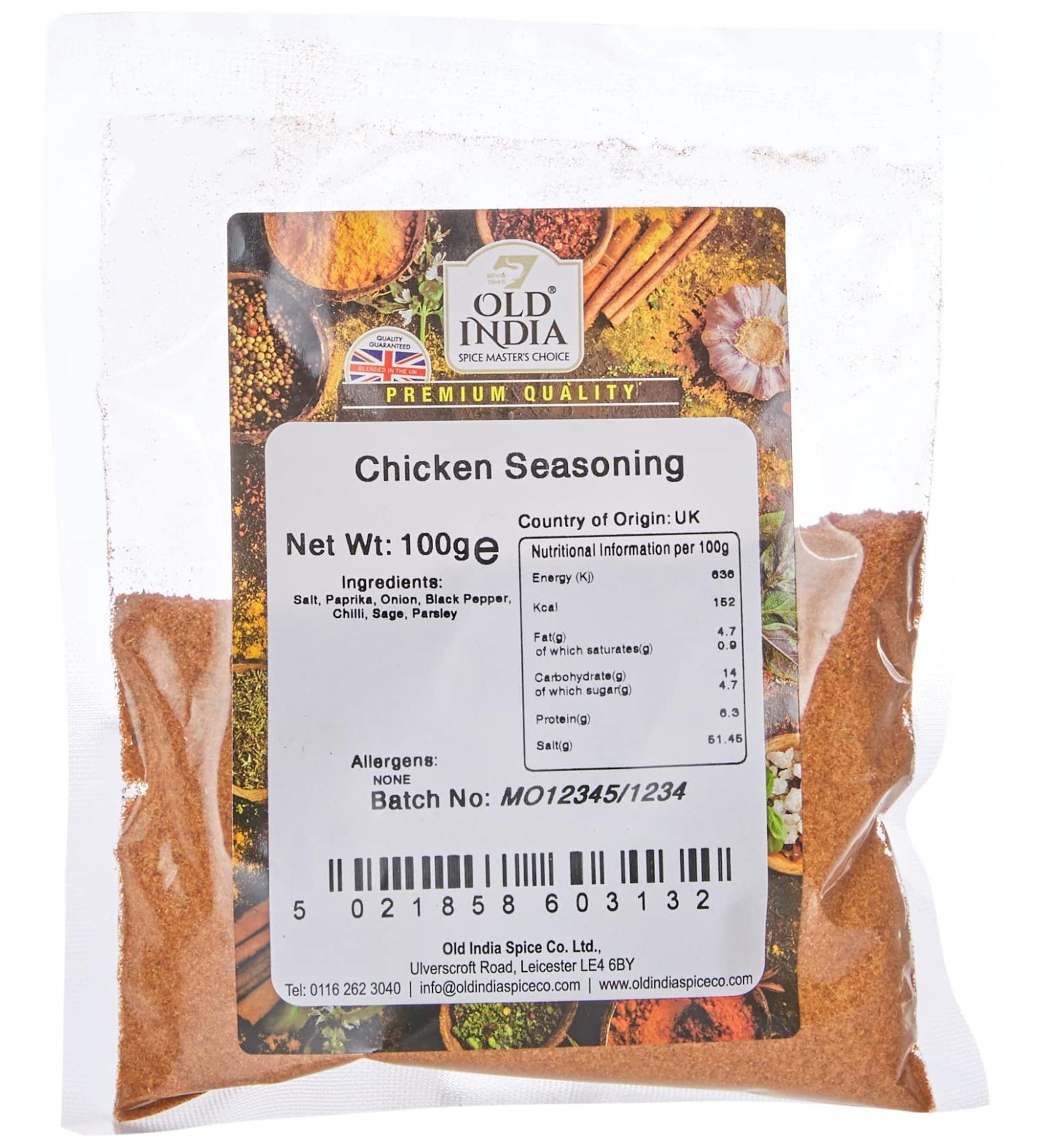 Old India Chicken Seasoning 100g - Authentic Blend for Flavorful Chicken Dishes - Buy Online on GoSupps.com