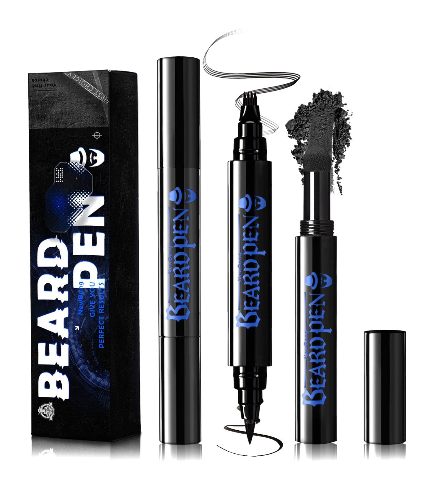NewBang Beard Pencil Filler Kit - Waterproof, Longlasting & Natural Looking Beard Pen for Men (Black 2PCS) - Buy Online on GoSupps.com