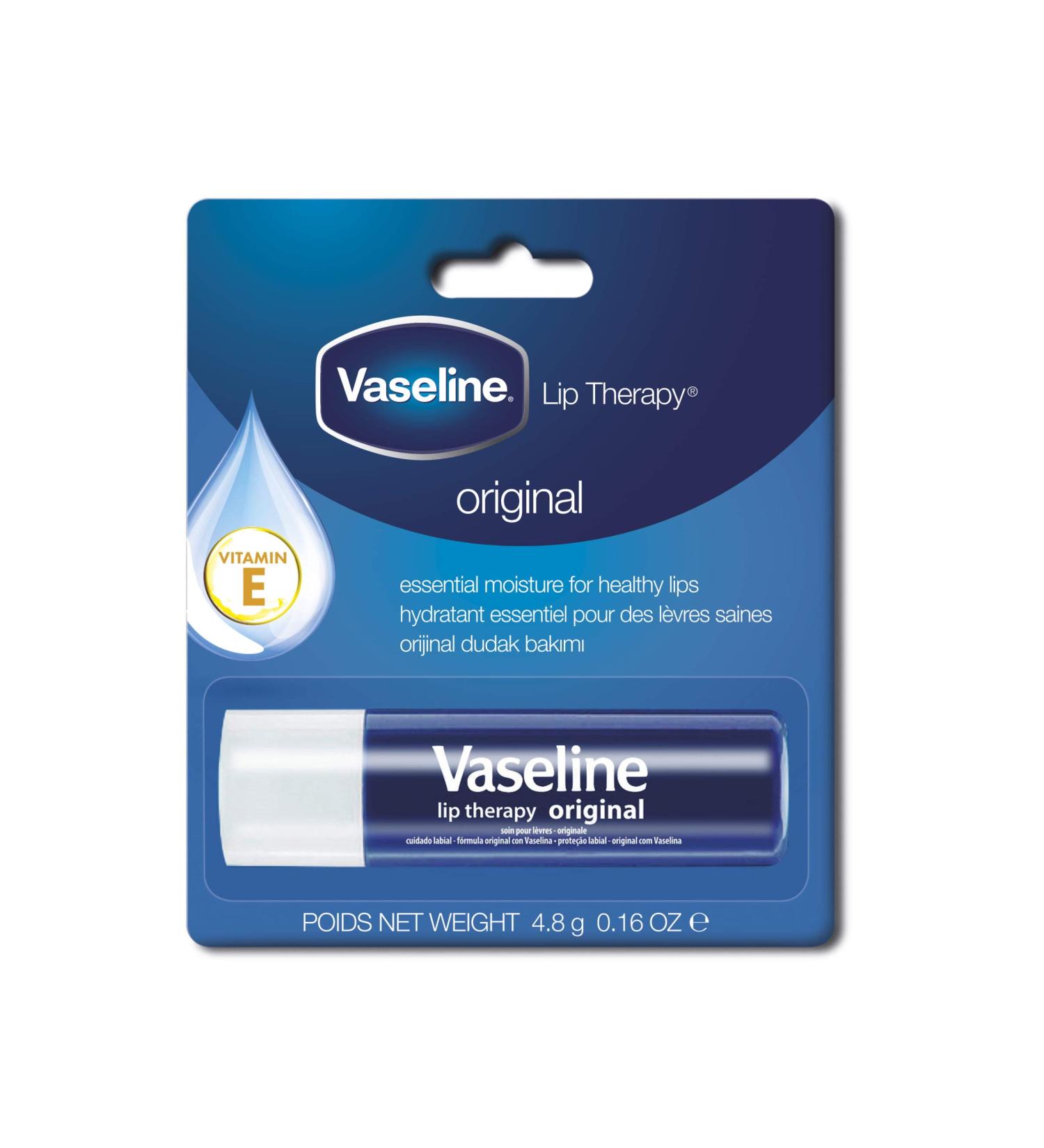 Vaseline Lip Balm Original - Hydrating Lip Care (1 Piece Pack) - Best for Dry Lips - Buy Online on GoSupps.com