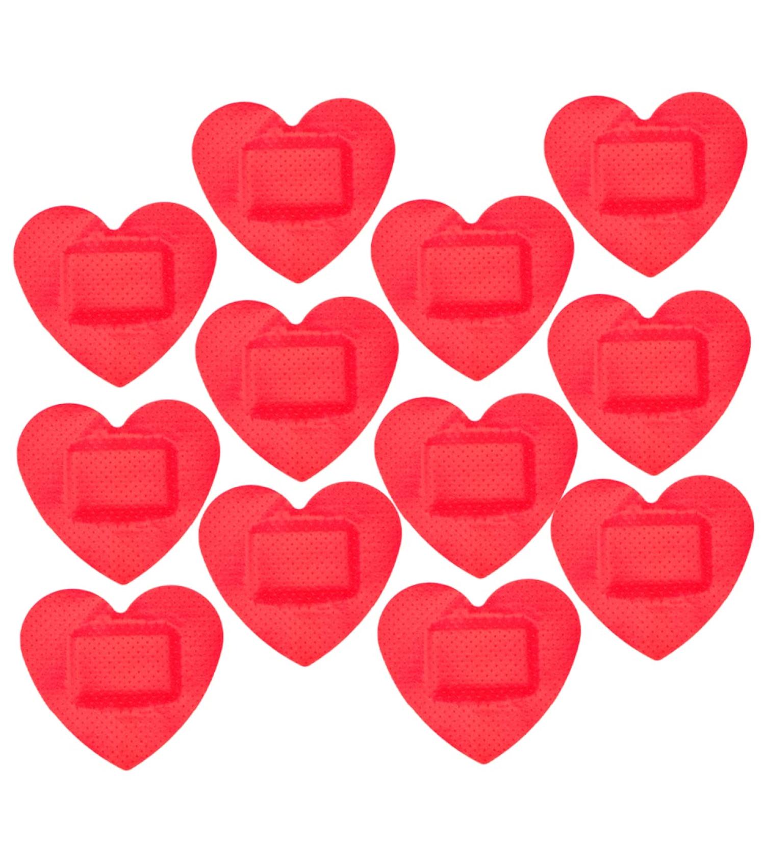 FRCOLOR 24pcs Heart Shaped Adhesive Patches Cute Bandages for Home Small Heart Stickers Versatile Adhesive Bandages - Buy Online on GoSupps.com