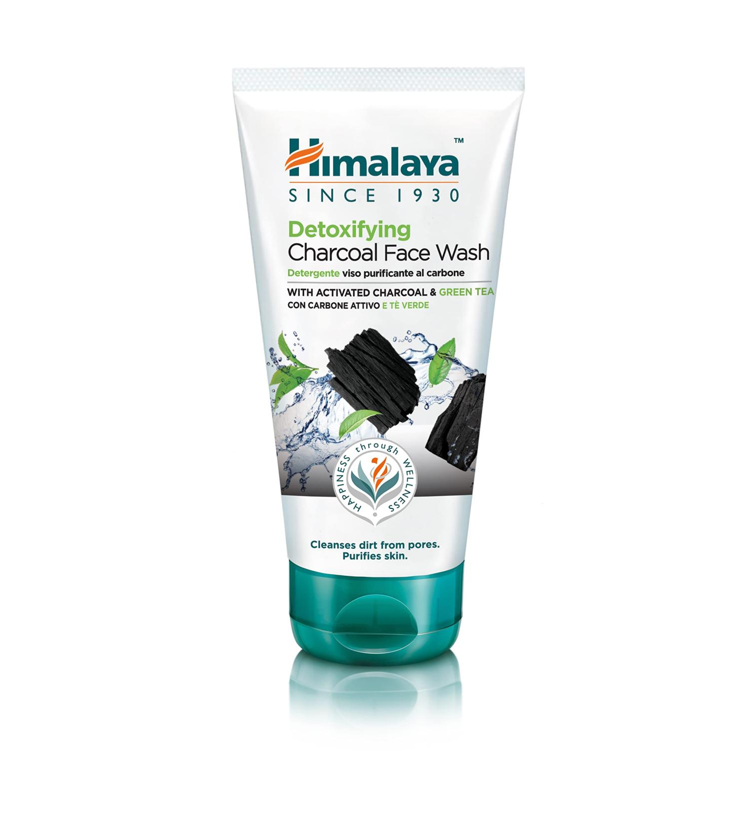 Himalaya Detoxifying Charcoal Face Wash - Green Tea & Coconut Charcoal | Deep Clean & Refresh | 150ml - Shop Internationally - Buy Online on GoSupps.com