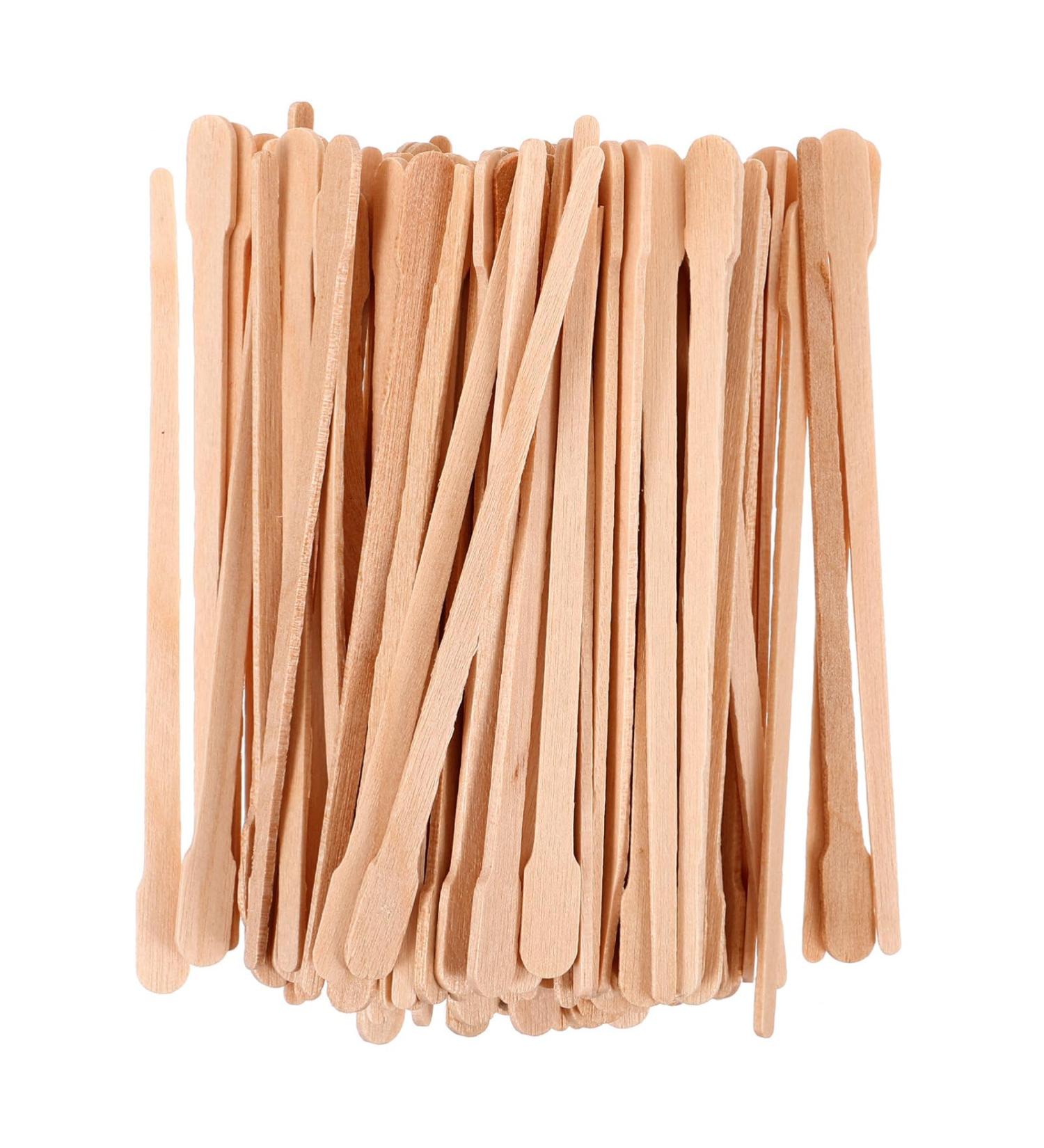 Nolitoy Wooden Wax Applicator Pencils - 100 Pack Hair Removal Spatulas | Best Waxing Tools for Smooth Skin - Buy Online on GoSupps.com