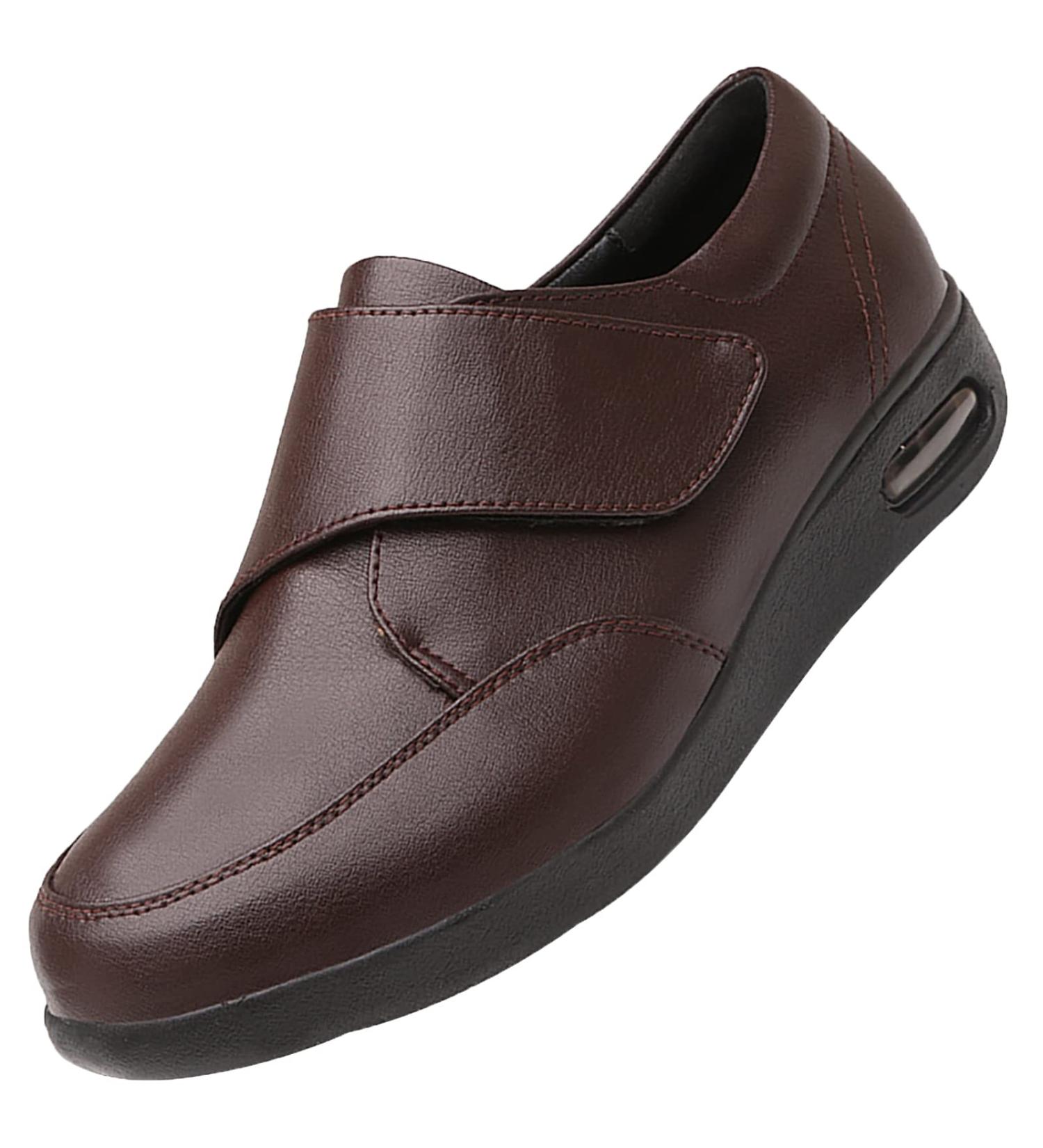 Maternity Orthopedic Casual Shoes for Swollen Feet & Heel Pain Relief - Brown 2, Size 5.5 Wide - Buy Online on GoSupps.com