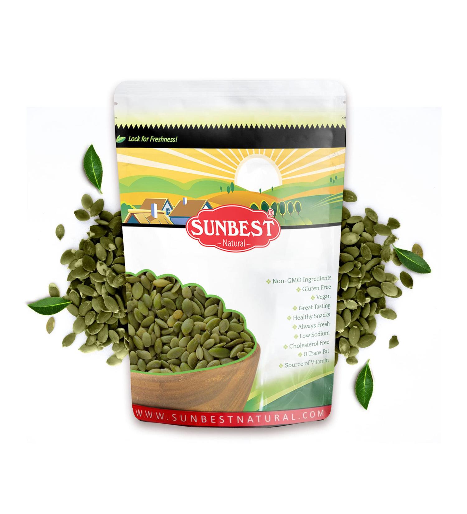 Roasted Salted Non-GMO Pumpkin Seeds - 1lb | Vegan & Kosher Snack - Buy Online on GoSupps.com