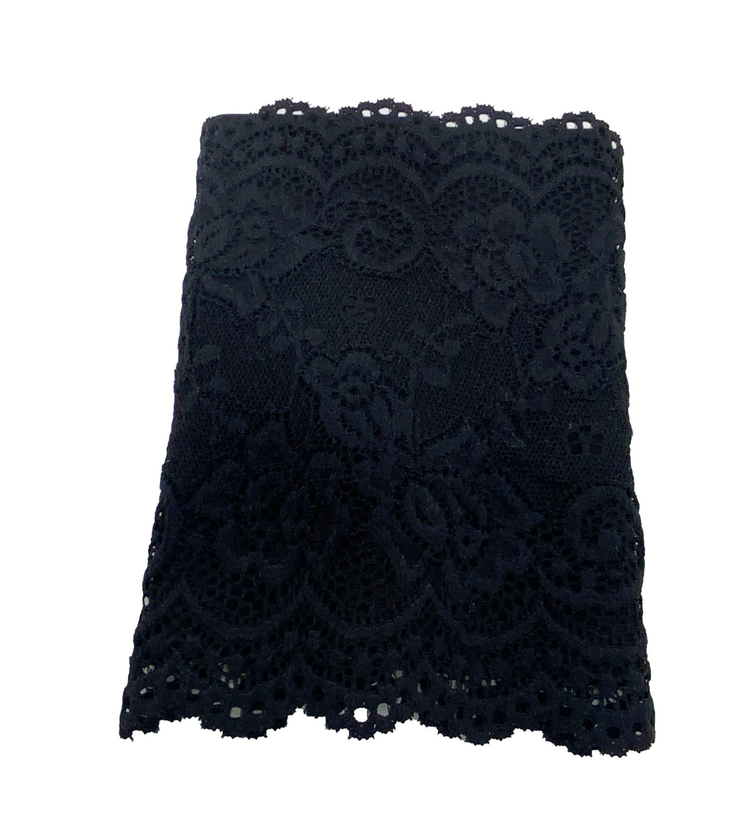 LINED' LACE PICC Line Sleeve Cover for Cancer Chemo Diabetes Freestyle Libre Lymes Disease (LINED 6" BLACK)