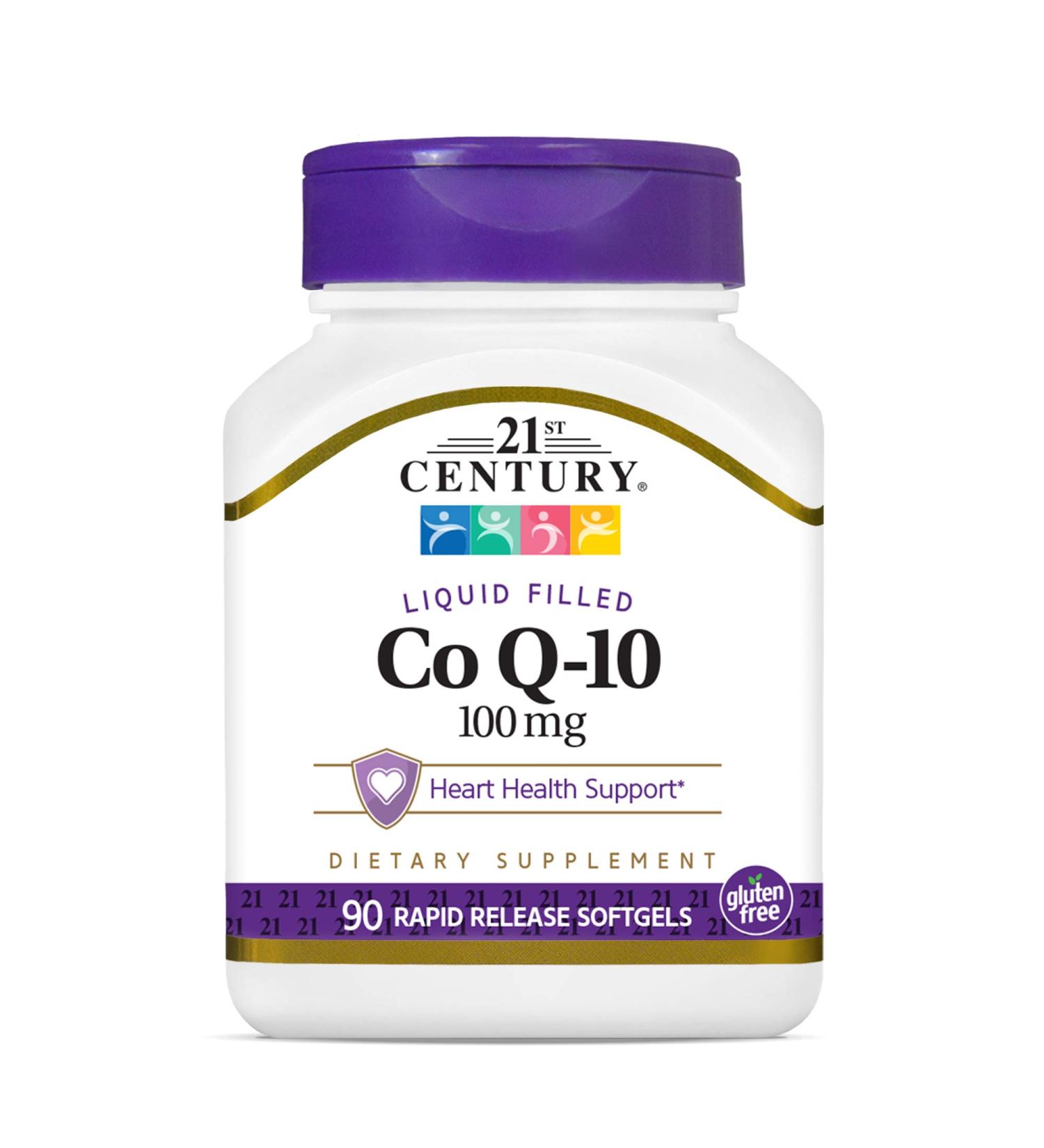 21st Century CoQ-10 100mg - 90 Rapid Release Softgels | Heart Health & Energy Support - Buy Online on GoSupps.com