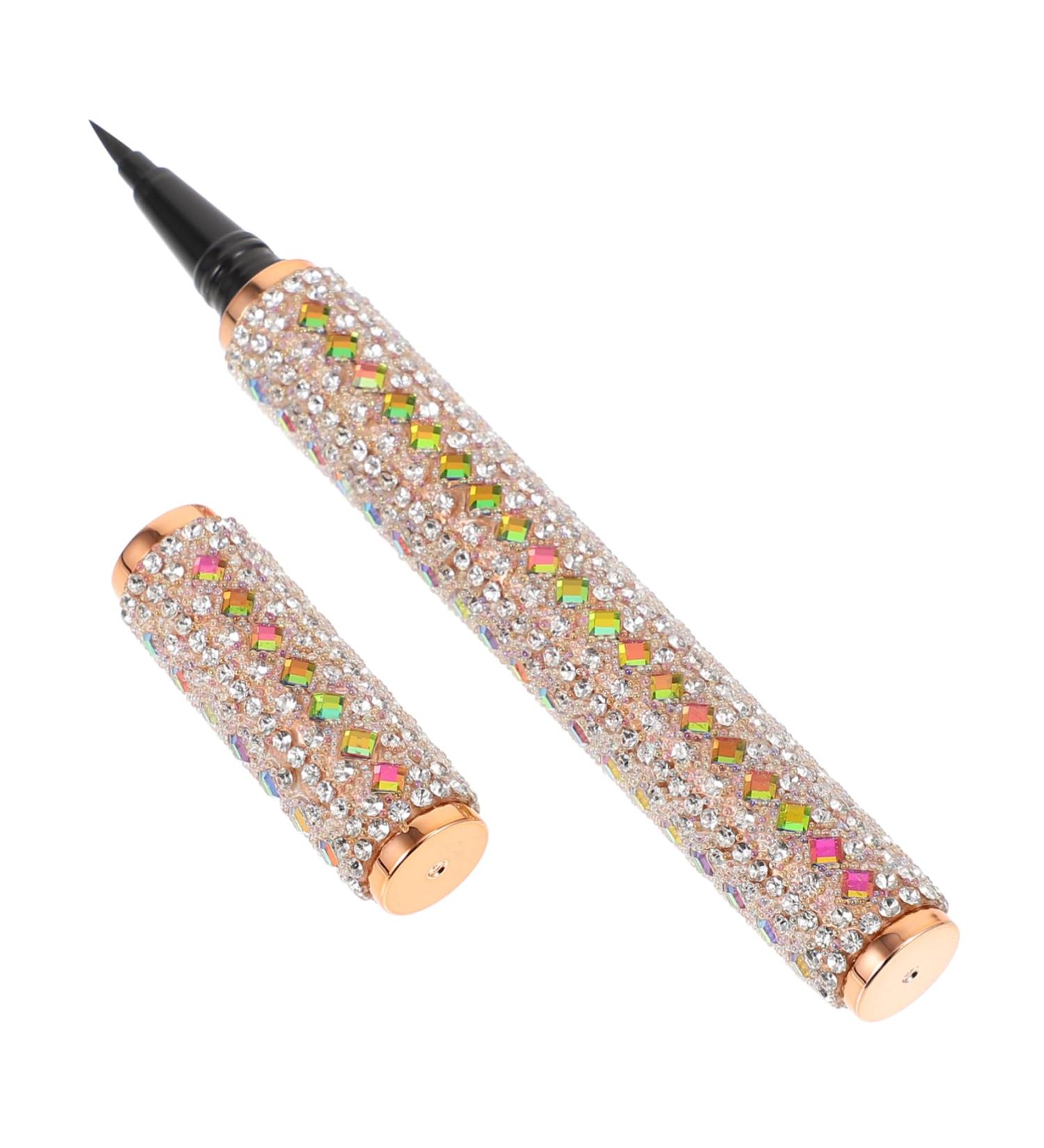 Beatifufu 1pc Eyeliner Cosmetic Accessory Eyelash Glue Pen for False Lashes Plastic Full Diamond Auxiliary 1 count (Pack of 1) As Shown - Buy Online on GoSupps.com