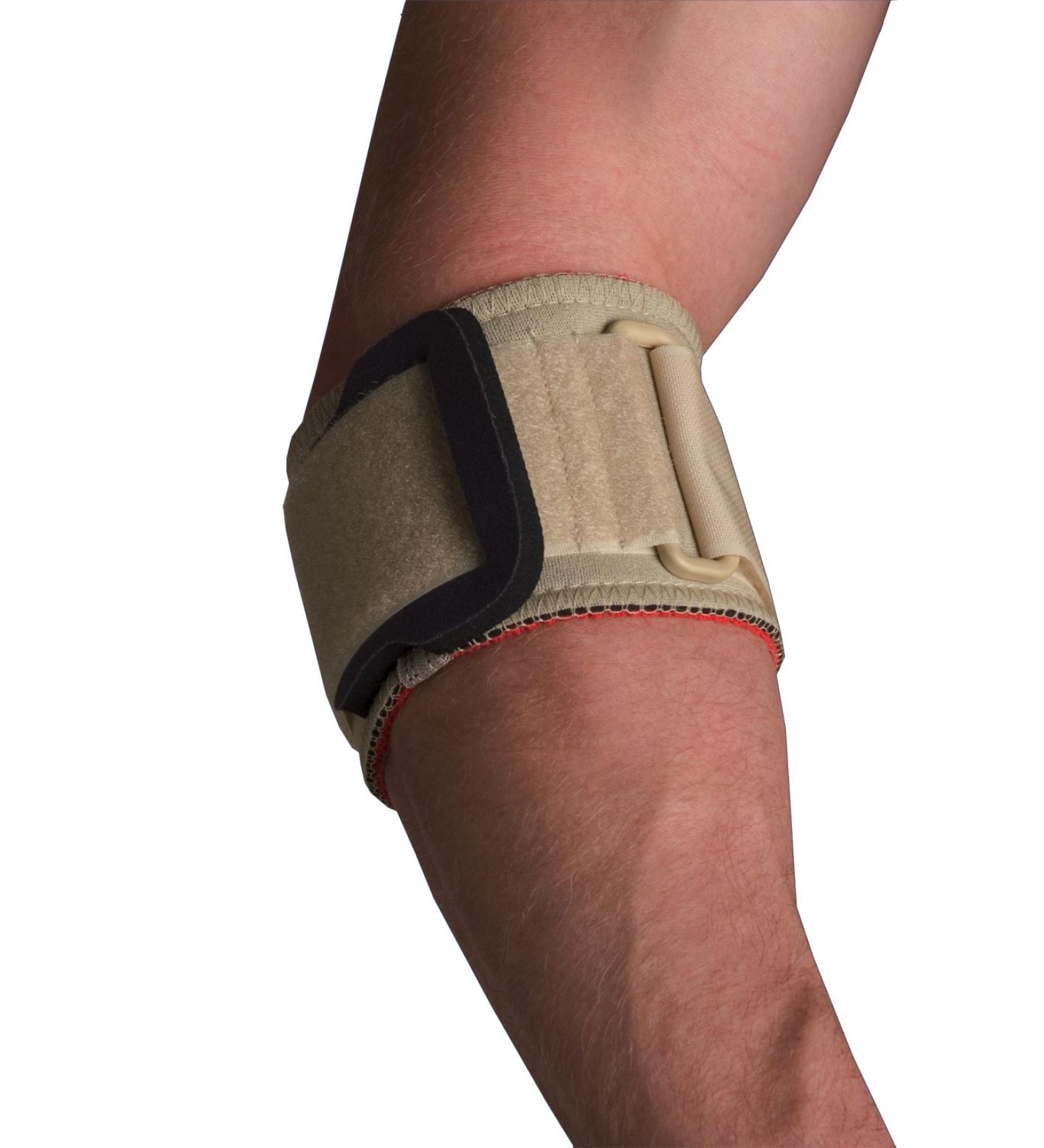 Thermoskin Tennis Elbow Strap with Pad - Large Beige | Comfort & Support for Tennis Players - Buy Online on GoSupps.com