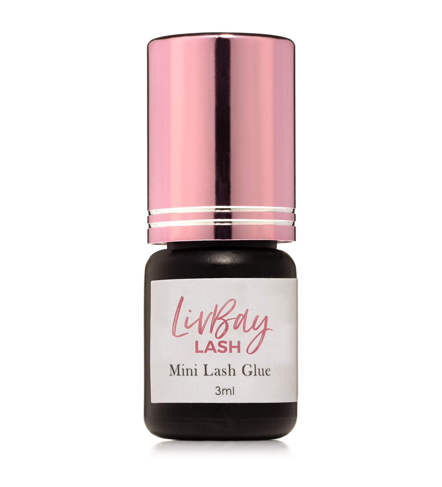 LivBay Lash Glue - Baby LivBay Original Mini | Professional Eyelash Extension Adhesive | 4-6 Weeks Retention & 1Sec Dry Time | 3ml Black - Buy Online on GoSupps.com