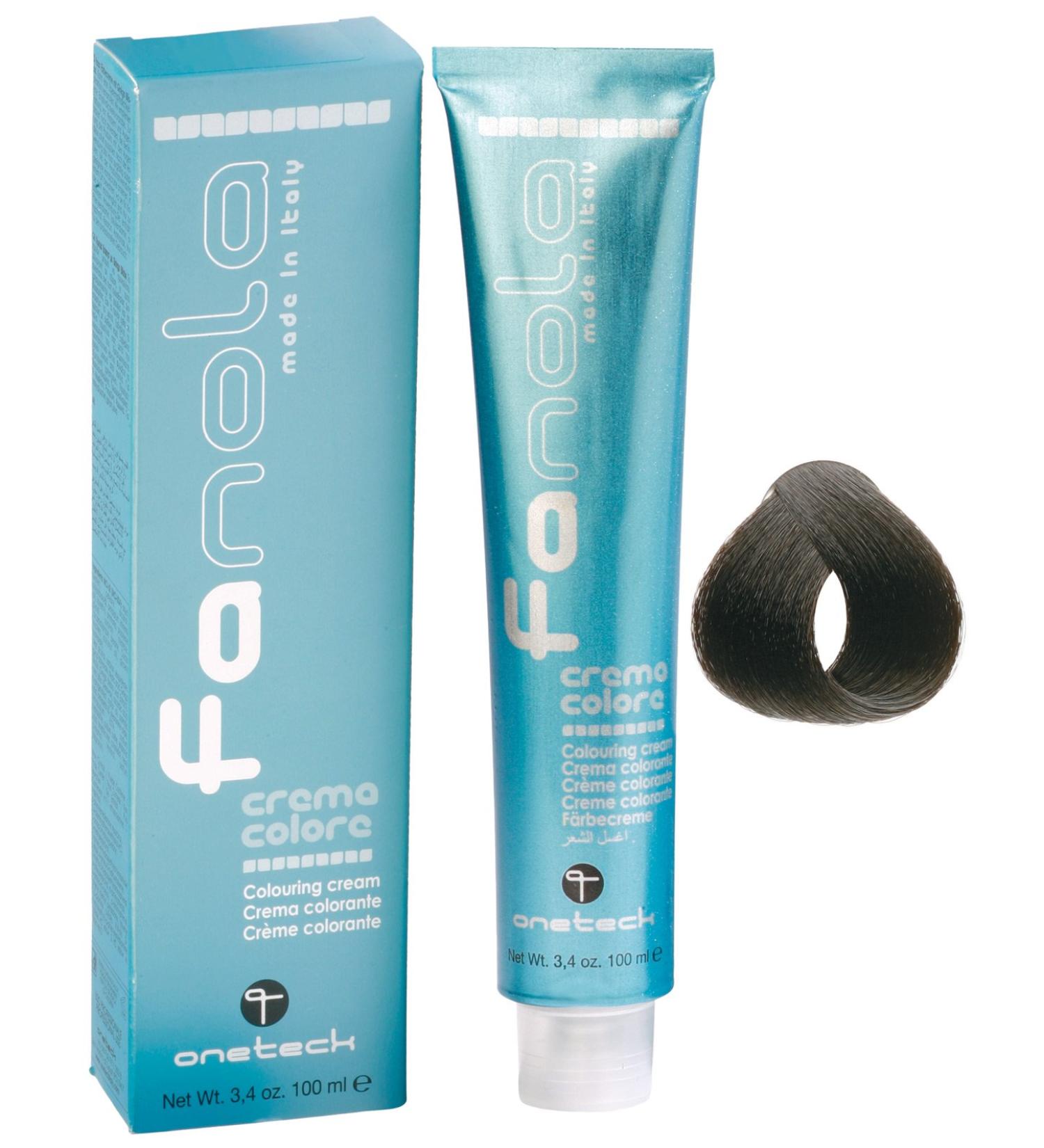 Fanola Crema Colore 3.0 Dark Brown Hair Colour Cream 100ml - Buy Online on GoSupps.com