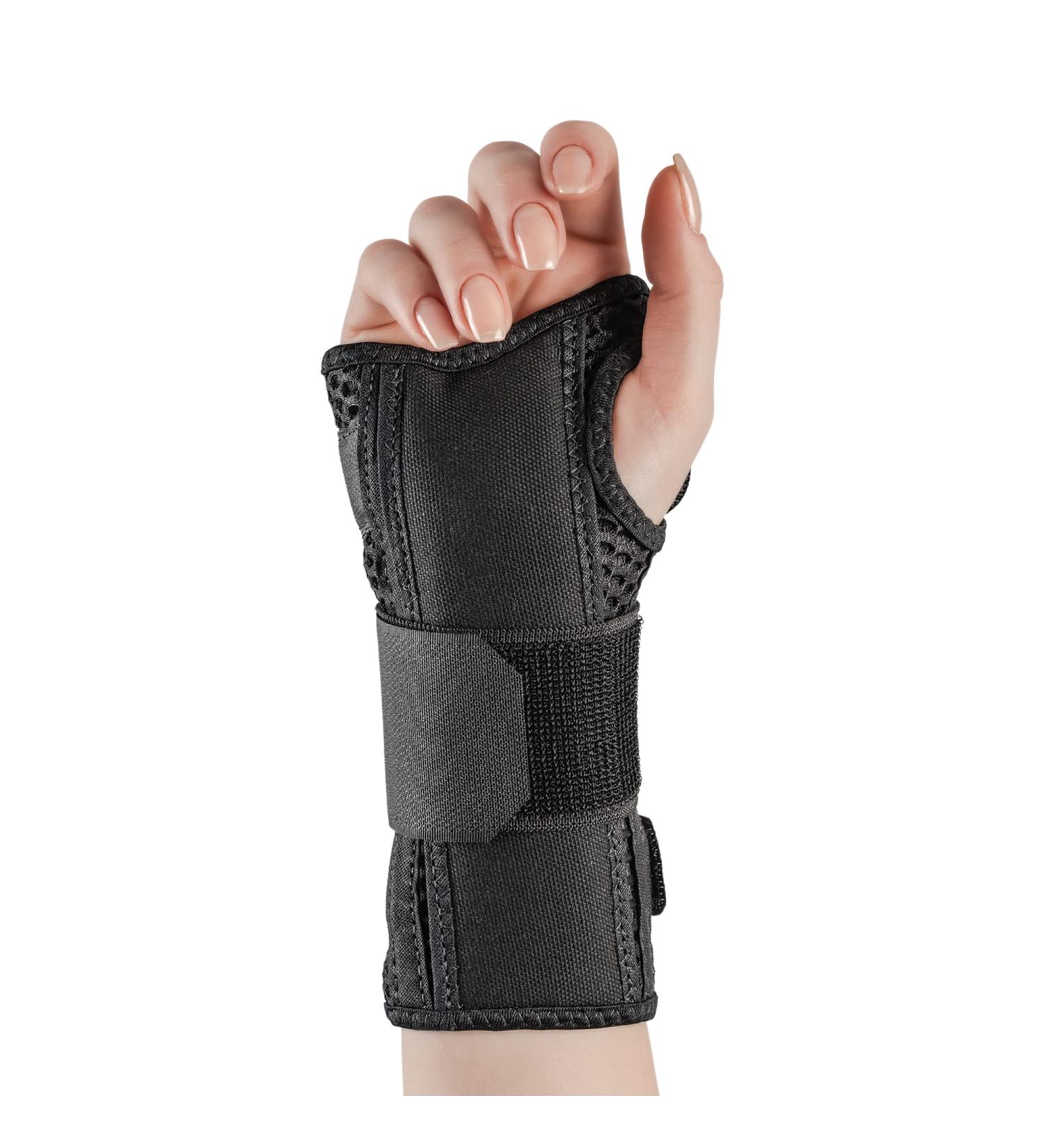 Comfort Air Orthosis Right Hand Brace | Pain Relief Wristbands for Tendonitis Arthritis & Carpal Tunnel - Adjustable Support - Large Black - Buy Online on GoSupps.com