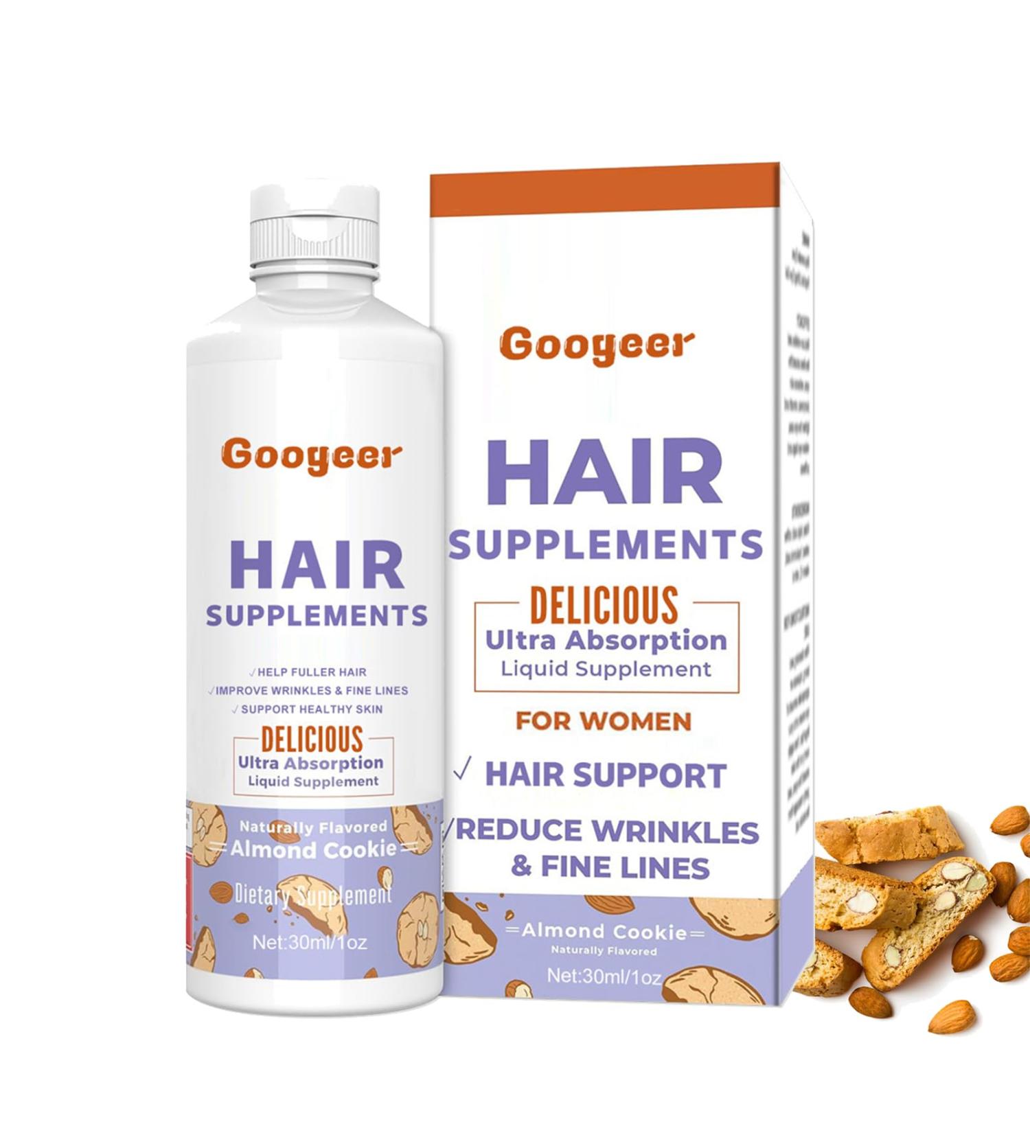 Hair Growth Oil - Hair Supplements For Women with Vitamin B6 Pumpkin Seed Oil For Skincare - Boost Hair Growth For Eyelashes Eyebrows & Dry Damaged Hair Moisturizer Face Hair - Buy Online on GoSupps.com