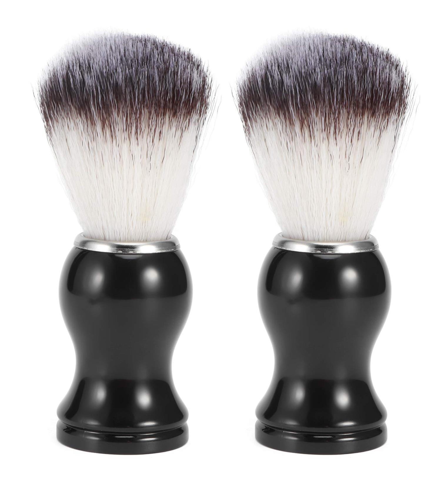 2 PCS Portable Beard Brush Set - Travel Facial Cleaning Tool for Men | Small Size Shaving Brush for Grooming & Cleansing - Buy Online on GoSupps.com