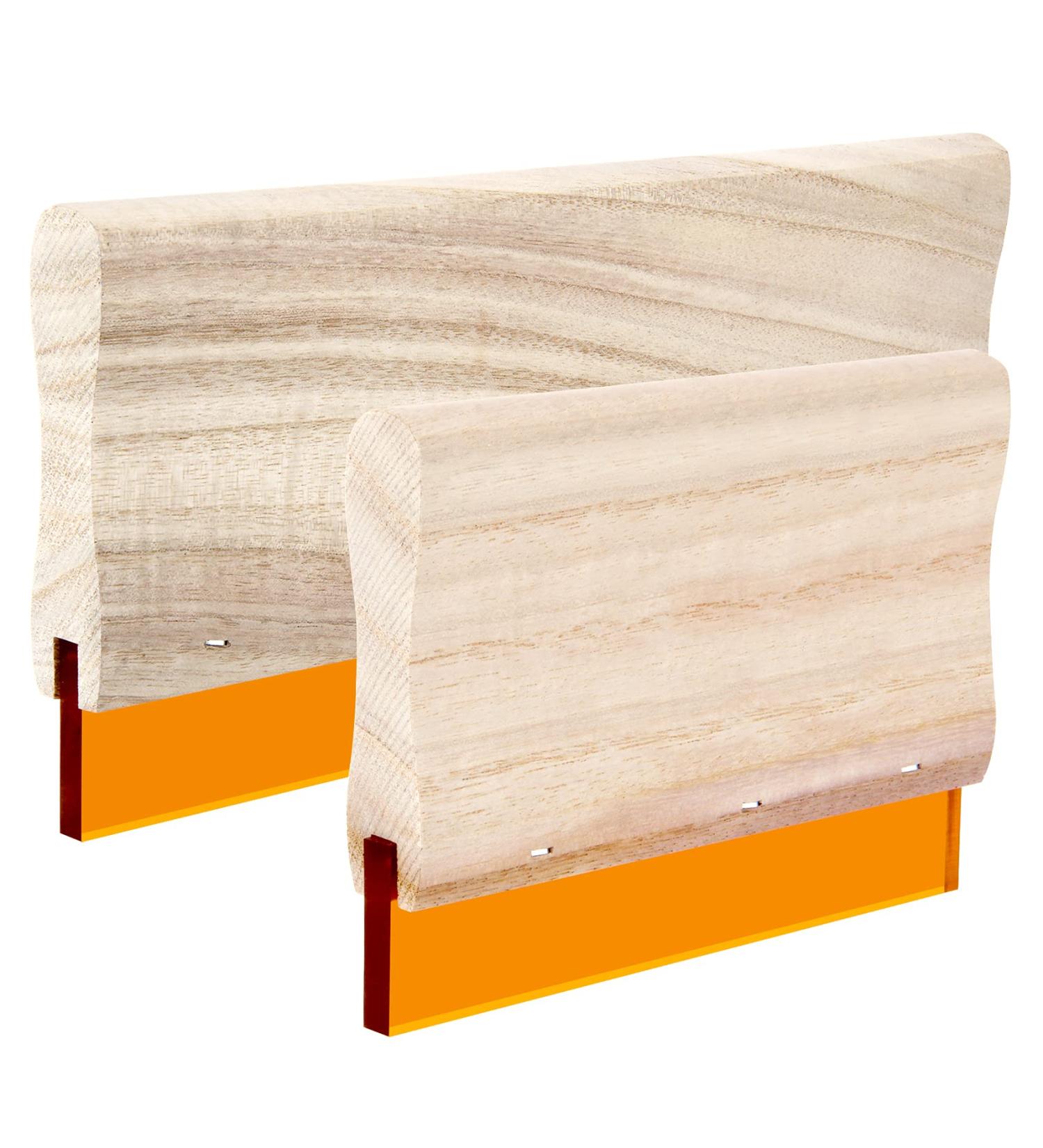 Colovis 2 PCS Screen Printing Squeegee  9.4in and 5.9in  75 Durometer Wooden Handle Ink Scraper for Screen Printing - Buy Online on GoSupps.com