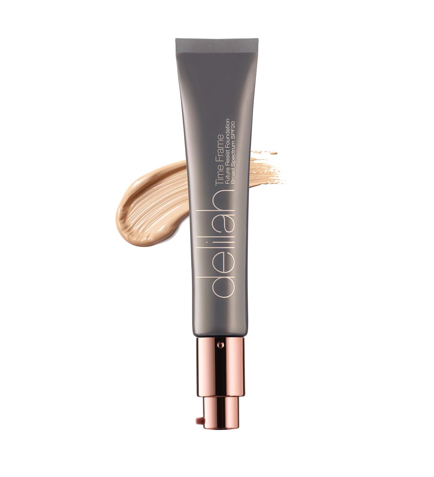 Delilah Future Resist Foundation SPF 20 - Lace 1.28 Oz - Lightweight Long-Wear Anti-Aging Liquid Makeup with Vitamin E - Cruelty-Free - Buy Online on GoSupps.com