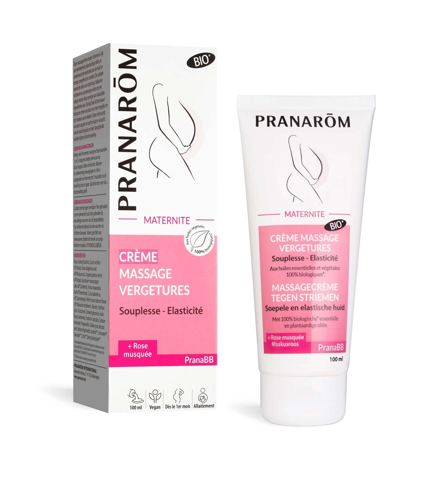 Pranarom PranaBB organic stretch mark massage maternity cream 100ml - Buy Online on GoSupps.com
