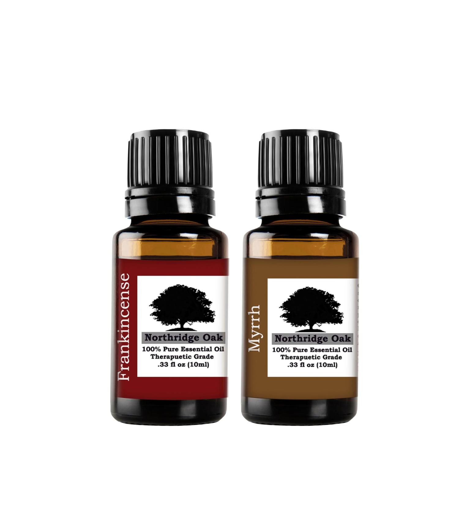 Northridge Oak 100% Pure Undiluted Therapeutic Grade Frankincense and Myrrh Essential Oil Set - Anointing Oils for Prayer Aromatherapy Skin Hair  - Buy Online on GoSupps.com