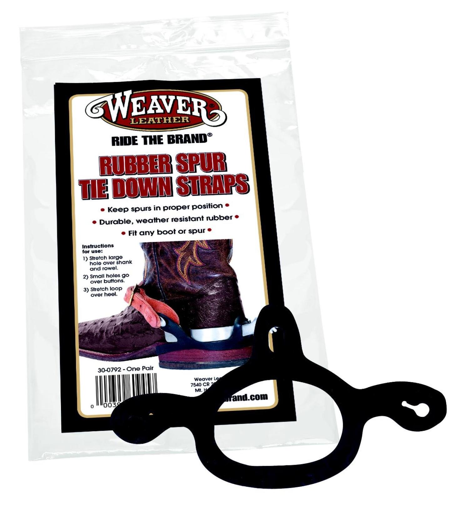 Weaver Leather Rubber SPUR TIE Down Straps