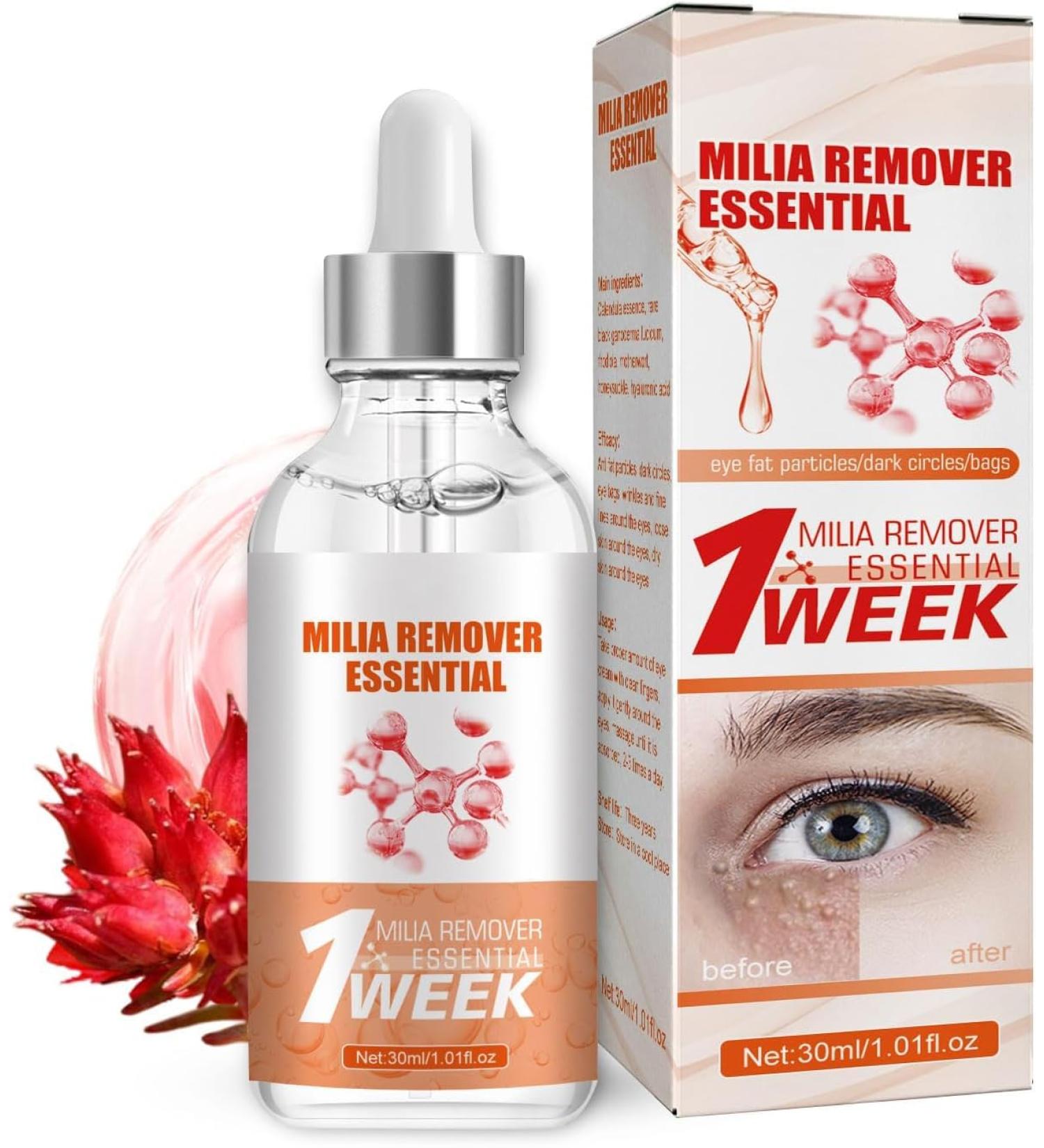 Milia S rum d maquillant pour le contour des yeux S rum facial contre les miliums et les taches brunes pour homme et femme r duit le rel chement de la peau les gonflements et les ridules 30 ml 1 pi ce. - Buy Online on GoSupps.com