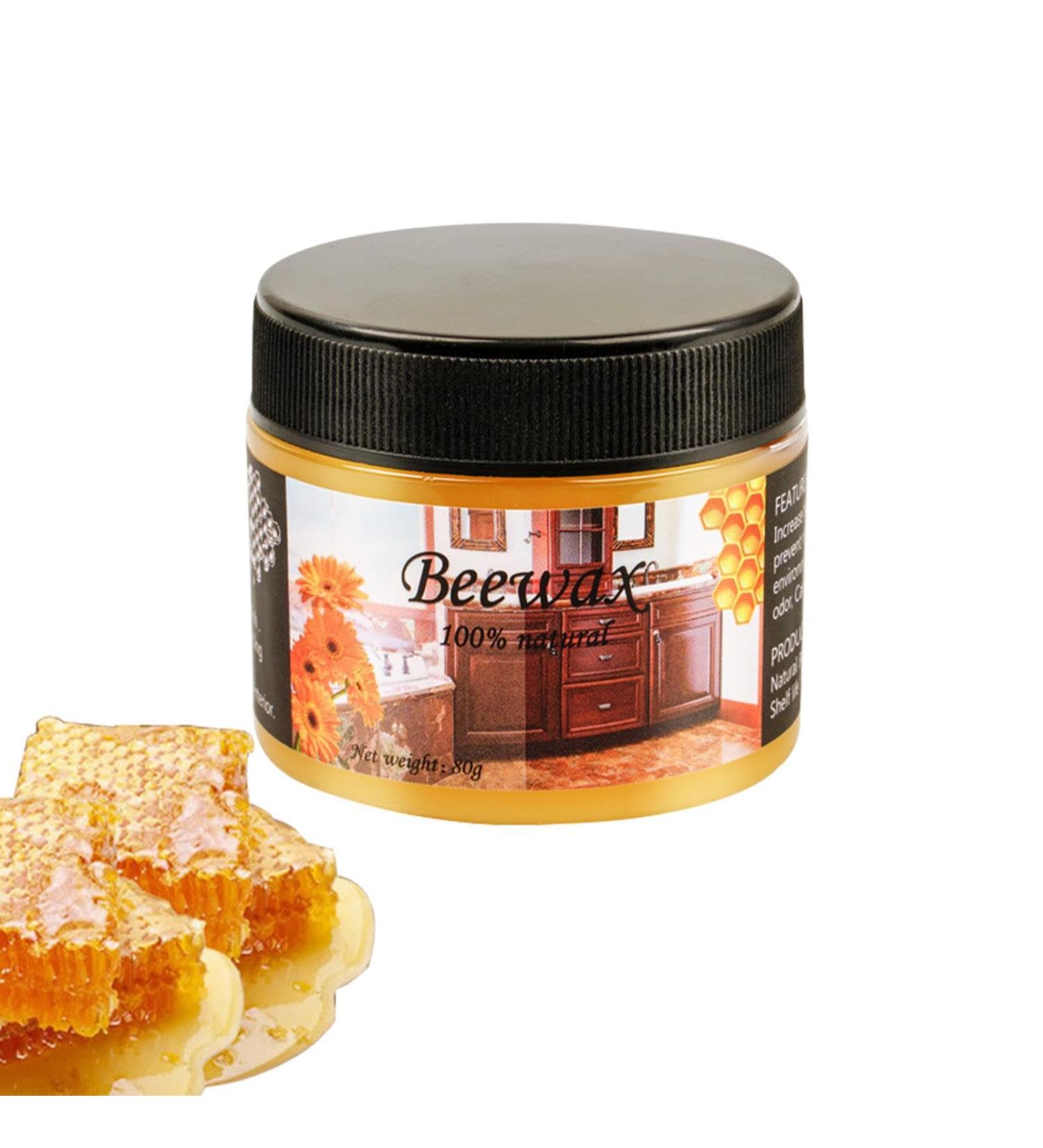 Wood Floor Wax Polish | 80g Multipurpose Furniture Restore Conditioner Home Furniture Protection Beeswax for Cabinets Chairs Wardrobes Tables Rowces - Buy Online on GoSupps.com