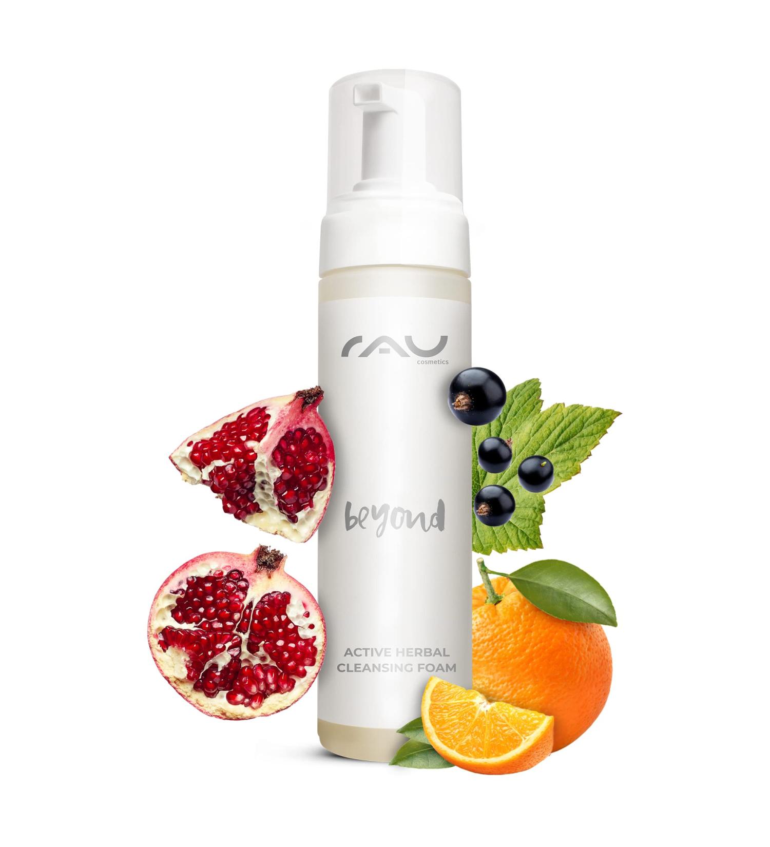 RAU Beyond Active Herbal Cleansing Foam - Organic Moisturizing Face Cleanser for Pore Refining - 6.8 fl. oz - Buy Online on GoSupps.com