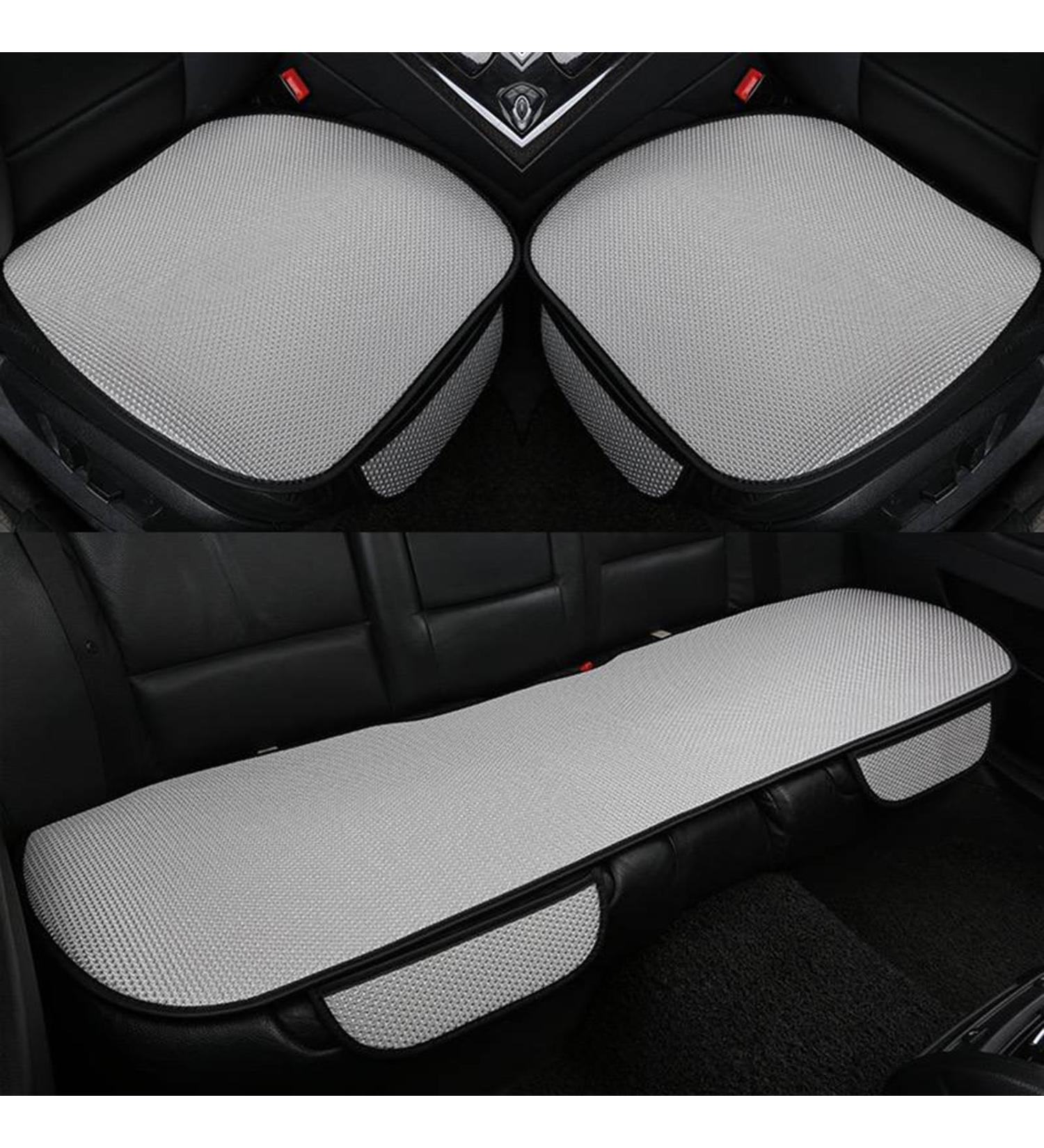 Ice Silk Non-Slip Car Seat Pad for Summer Breathable and Refreshing Bottom Seat Covers for Cars of Front Seats (Grey 2 PCS Front Cushion) Grey 2 PCS Front Cushion - Buy Online on GoSupps.com