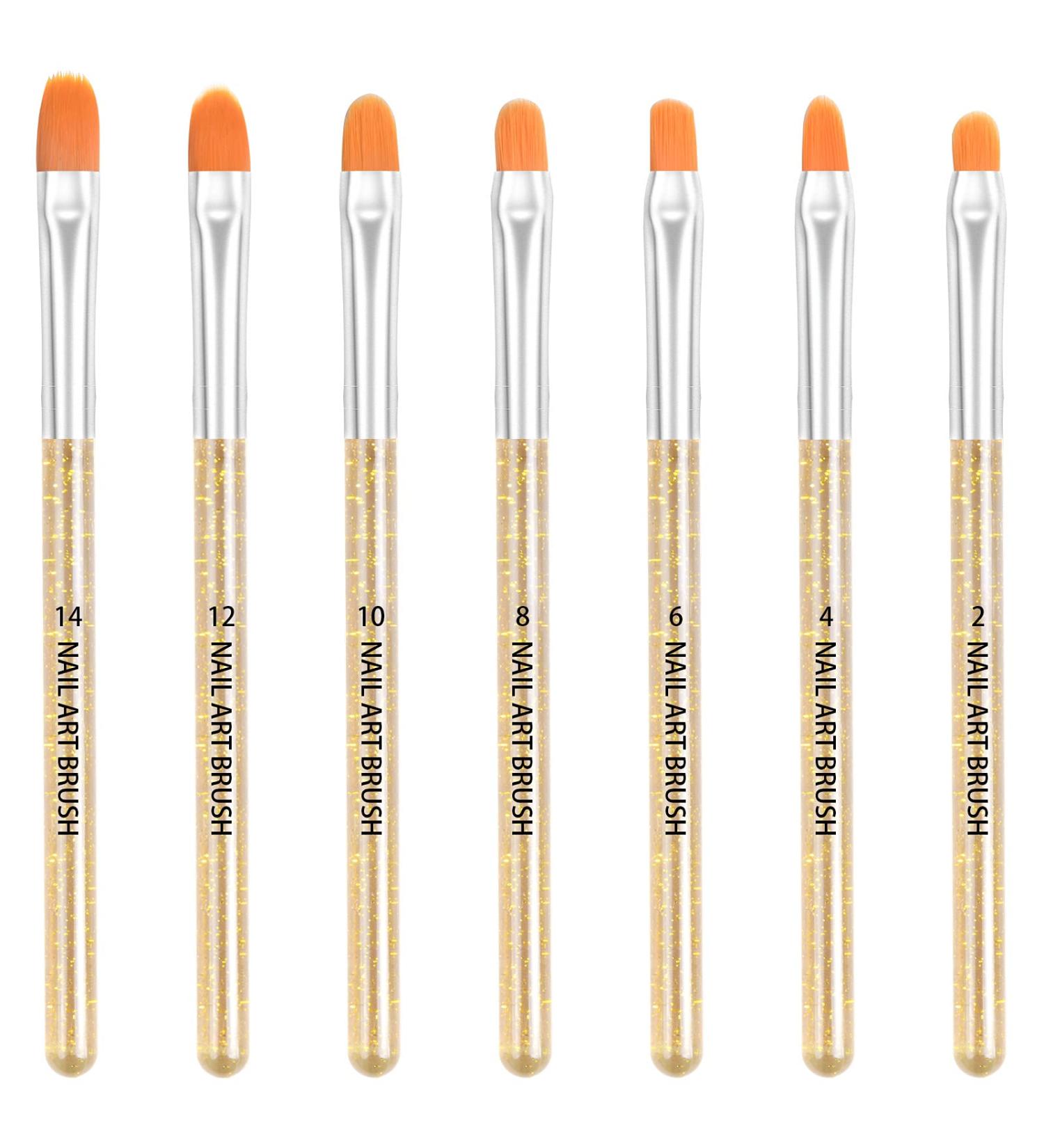 Avodova 7-Piece Nail Brush Set for Gel & Acrylic Nails | Premium Nail Art Brushes for Perfect Nail Design - Buy Online on GoSupps.com