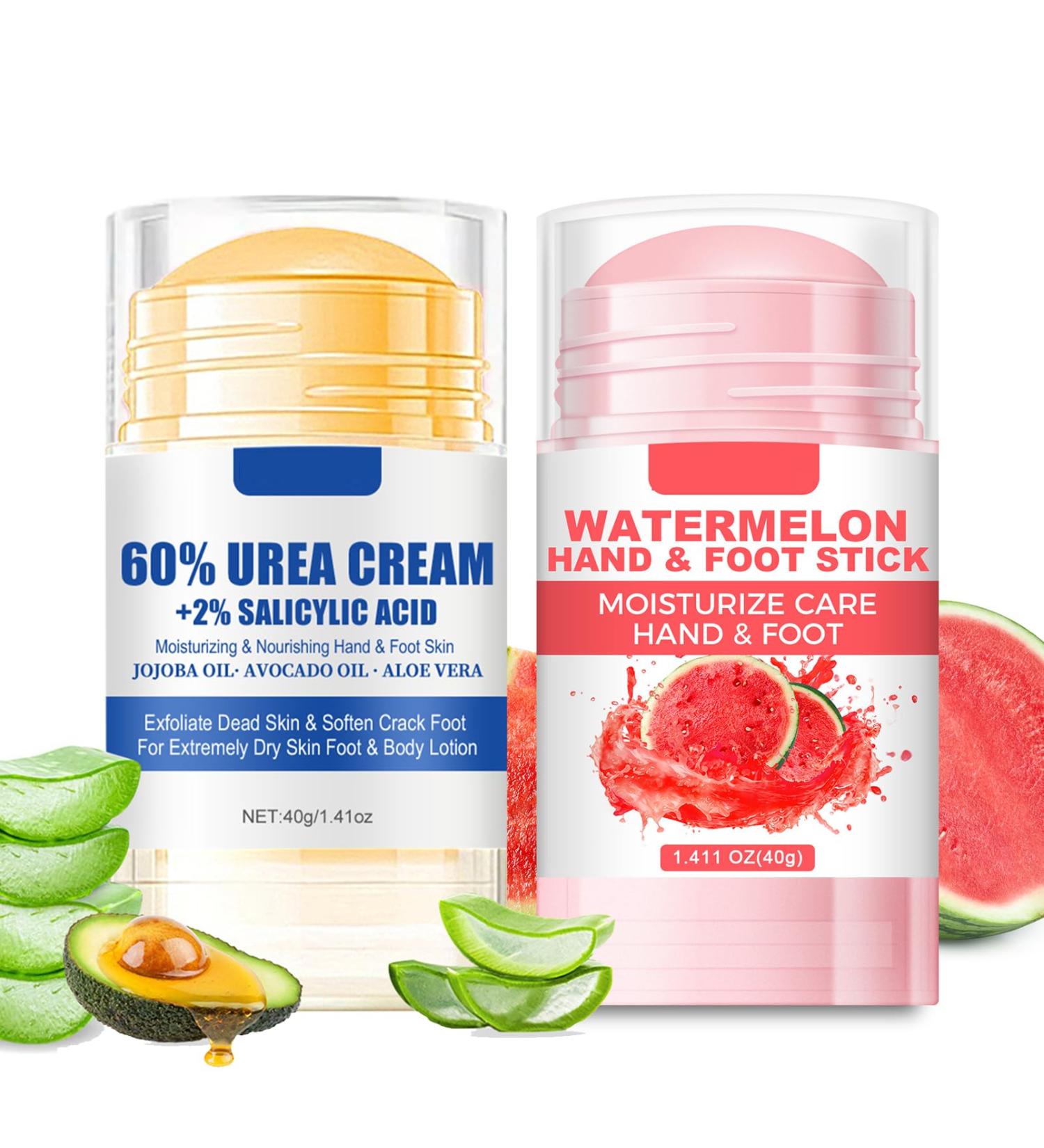 MEITREND Urea Cream 60 foot cream very dry feet urea foot cream quickly absorbed powerful foot care cream for dry cracked feet anticalluses 80 g watermelon Watermelon 40 g 2er Pack - Buy Online on GoSupps.com