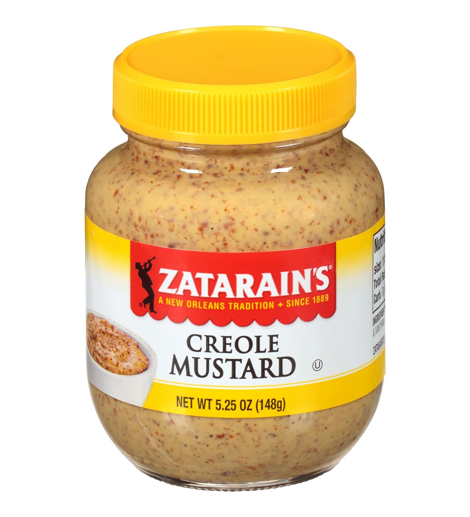 Zatarain's Creole Mustard 5.25 oz - Pack of 12, Authentic Louisiana Flavors - Buy Online on GoSupps.com