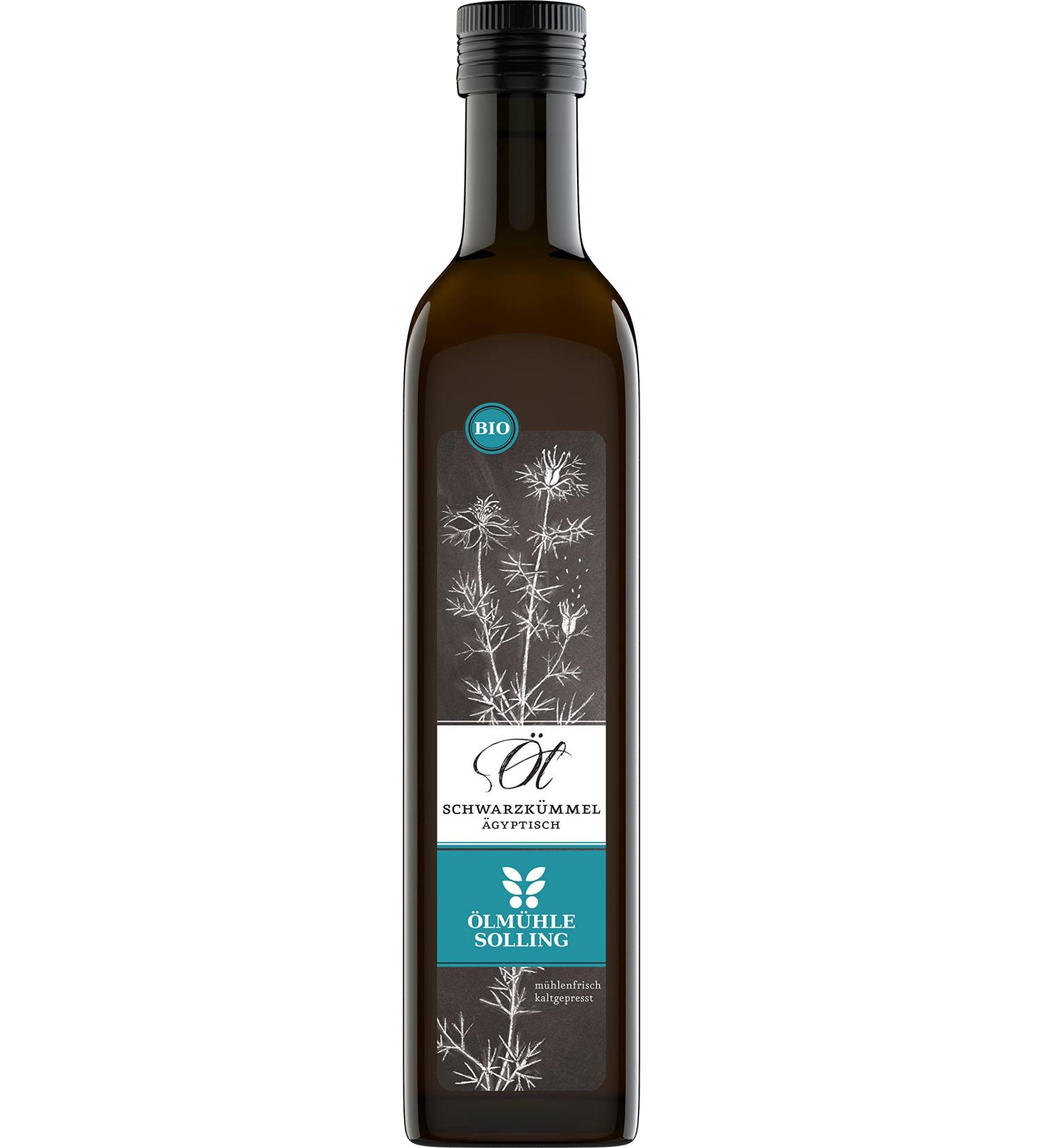  lm hle Solling Organic Egyptian Black Cumin Oil - Cold Pressed Nigella Sativa - 500ml - Premium Quality - Buy Online on GoSupps.com