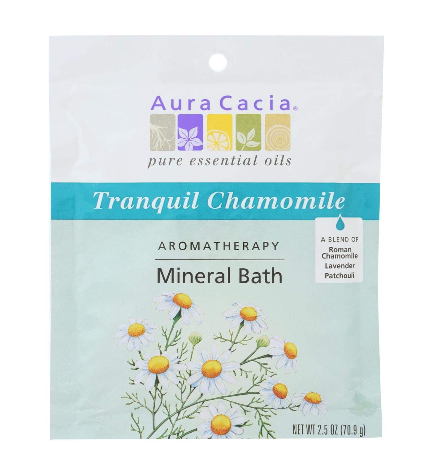 Mineral Bath-Tranquil Chamomile Aura Cacia 2.5 oz Bath Salt
